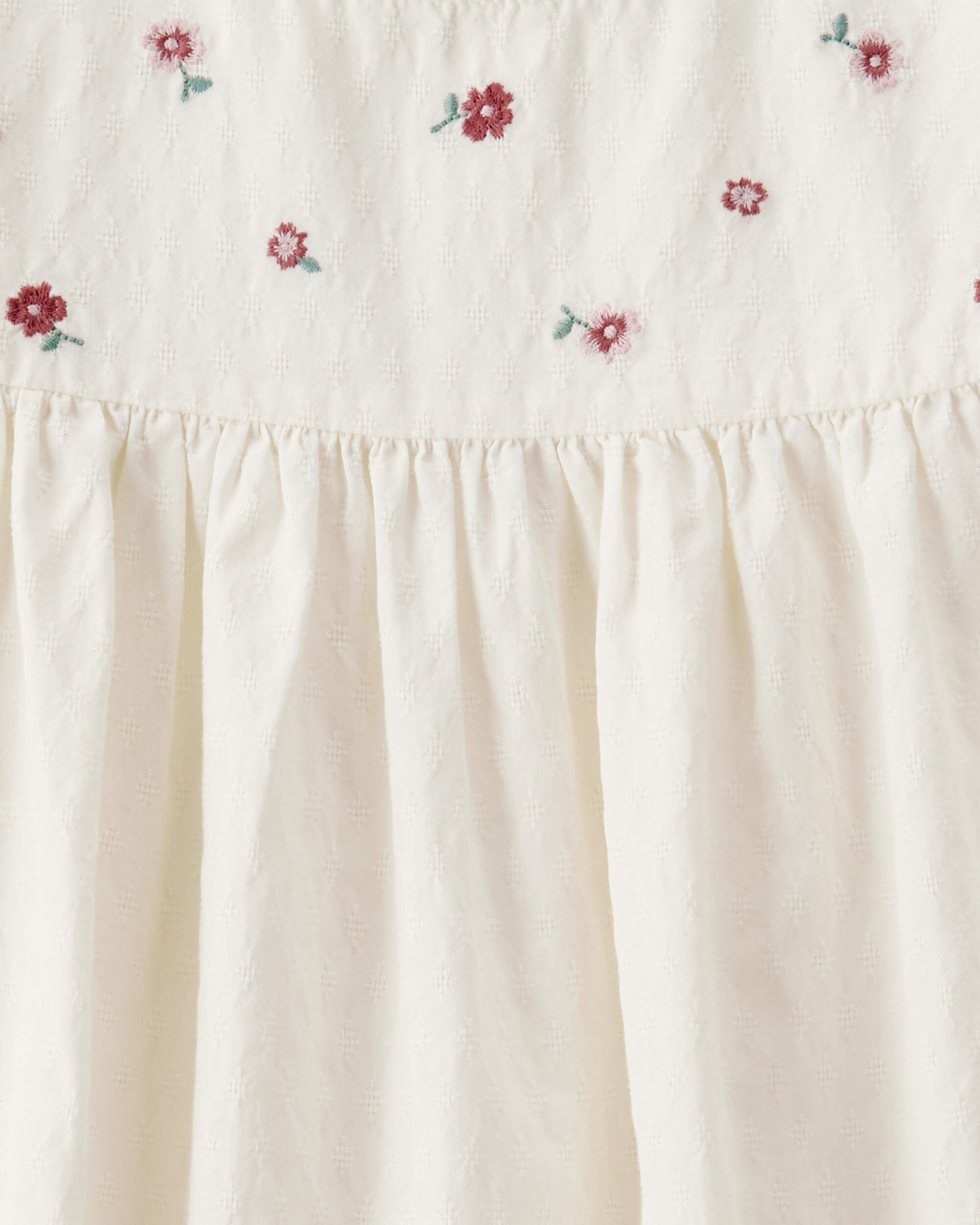 Girls Organic Cotton Floral Print Long-Sleeve Top