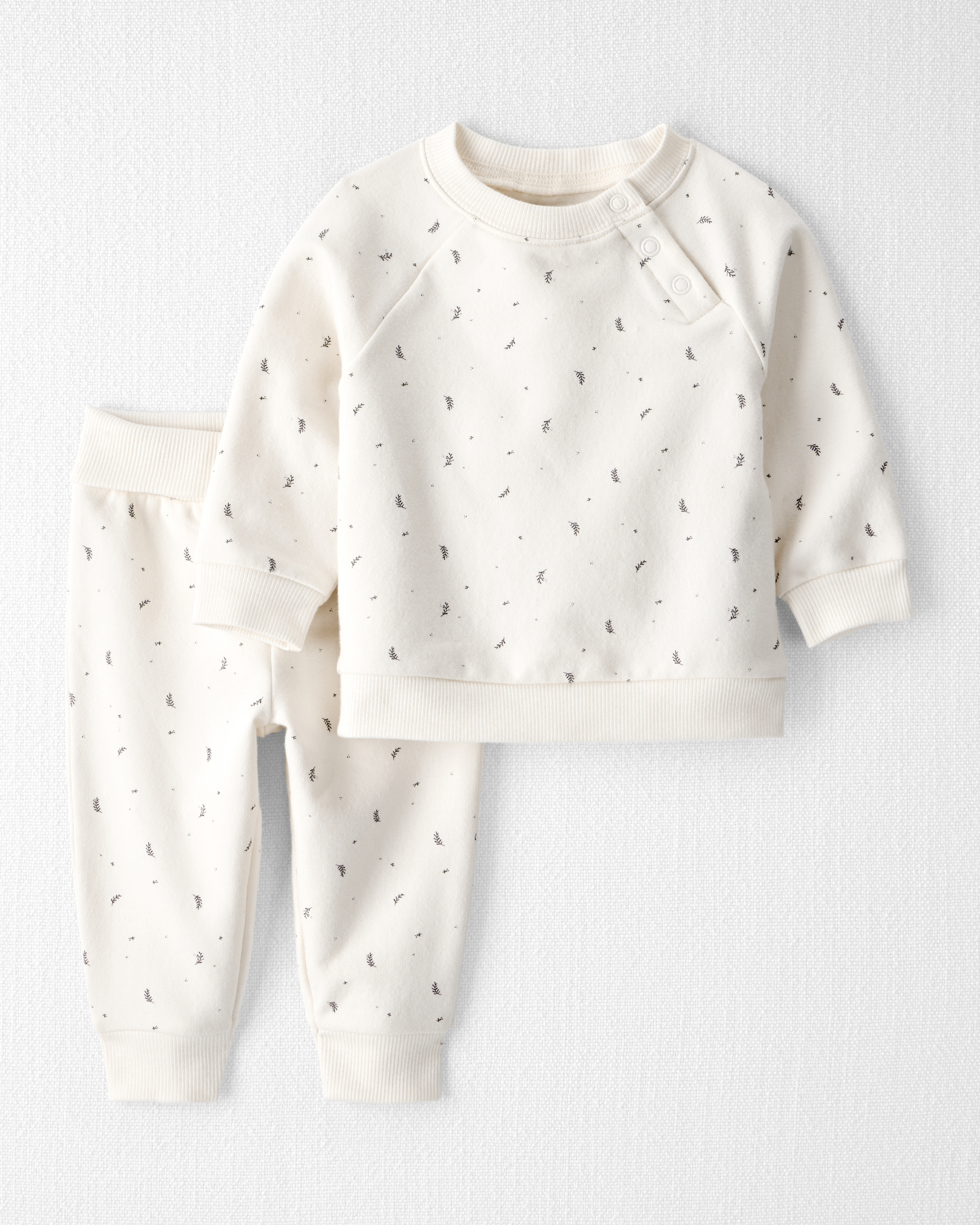 Baby 2-Piece Sprig Print Set Made with Organic Cotton