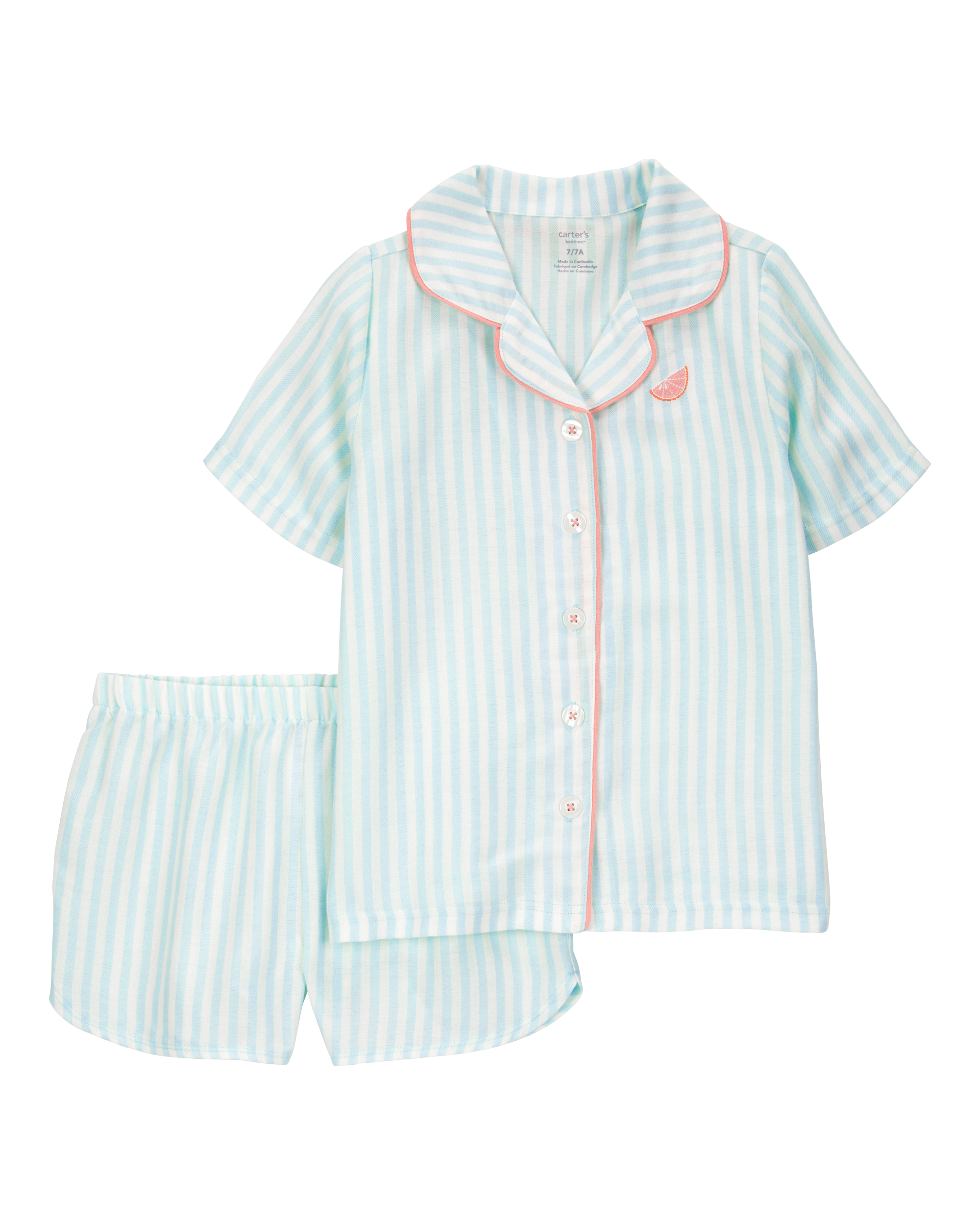 Kid Striped Loose Fit 2-Piece Pyjamas - Mint