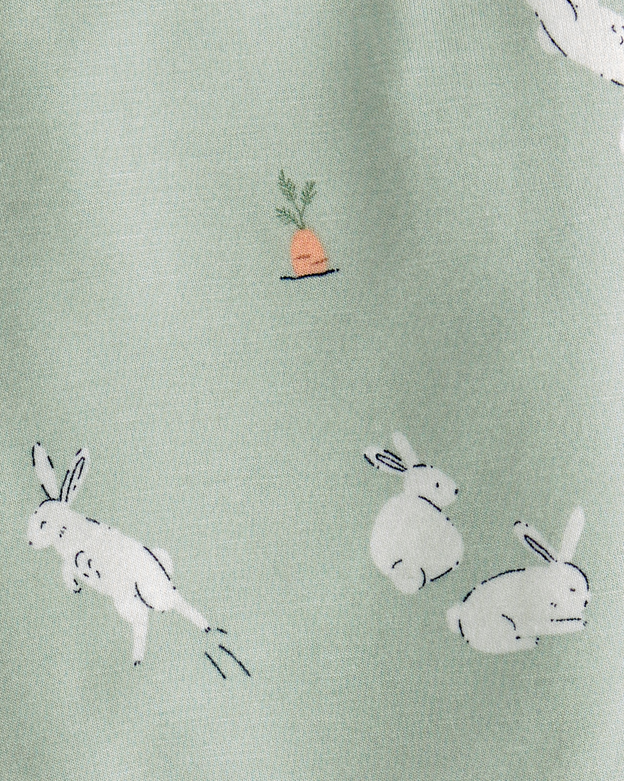 Baby Bunny Short-Sleeve Romper - Green