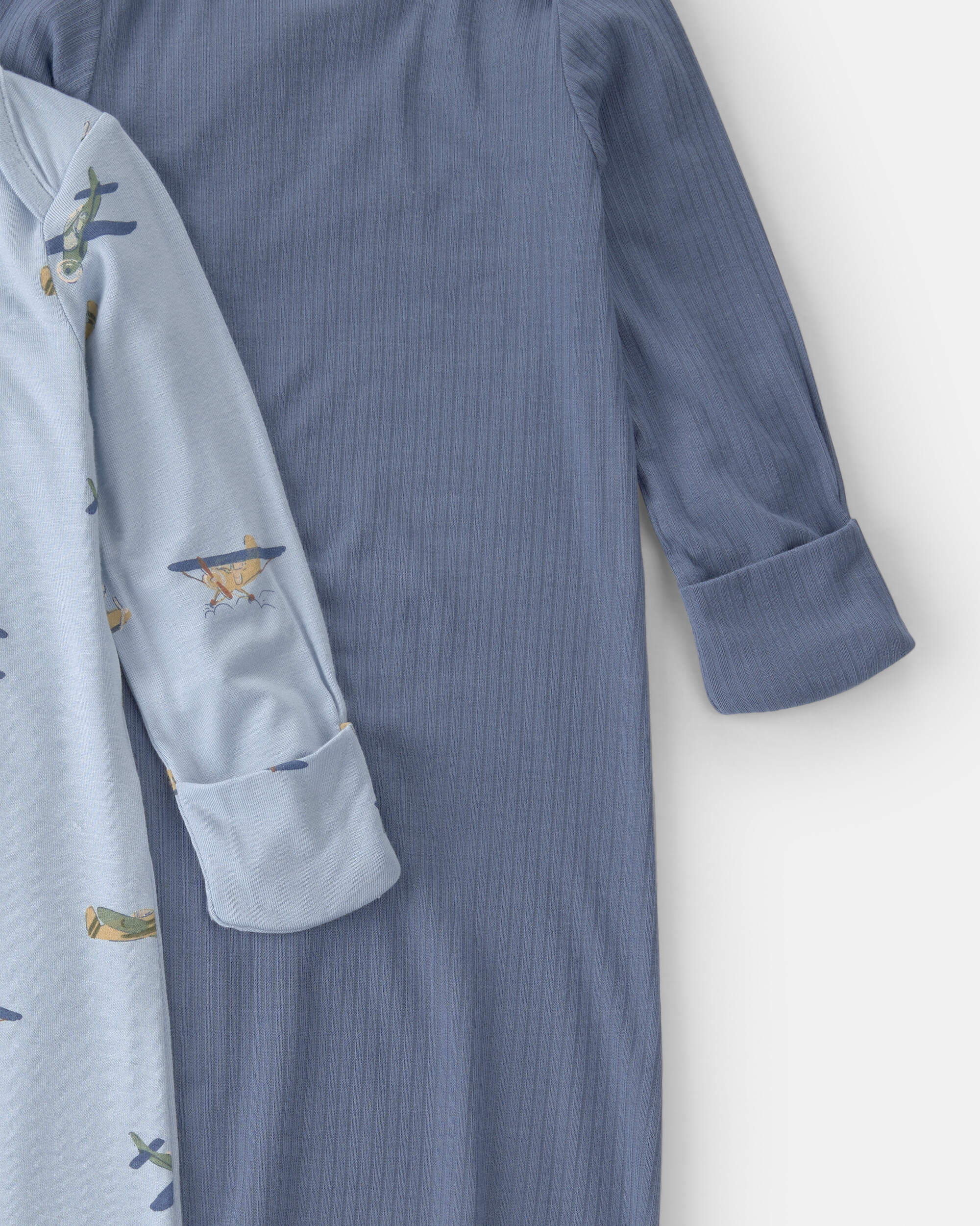 Baby Boy 2-Pack Plane PurelySoft Sleeper Gowns - Blue
