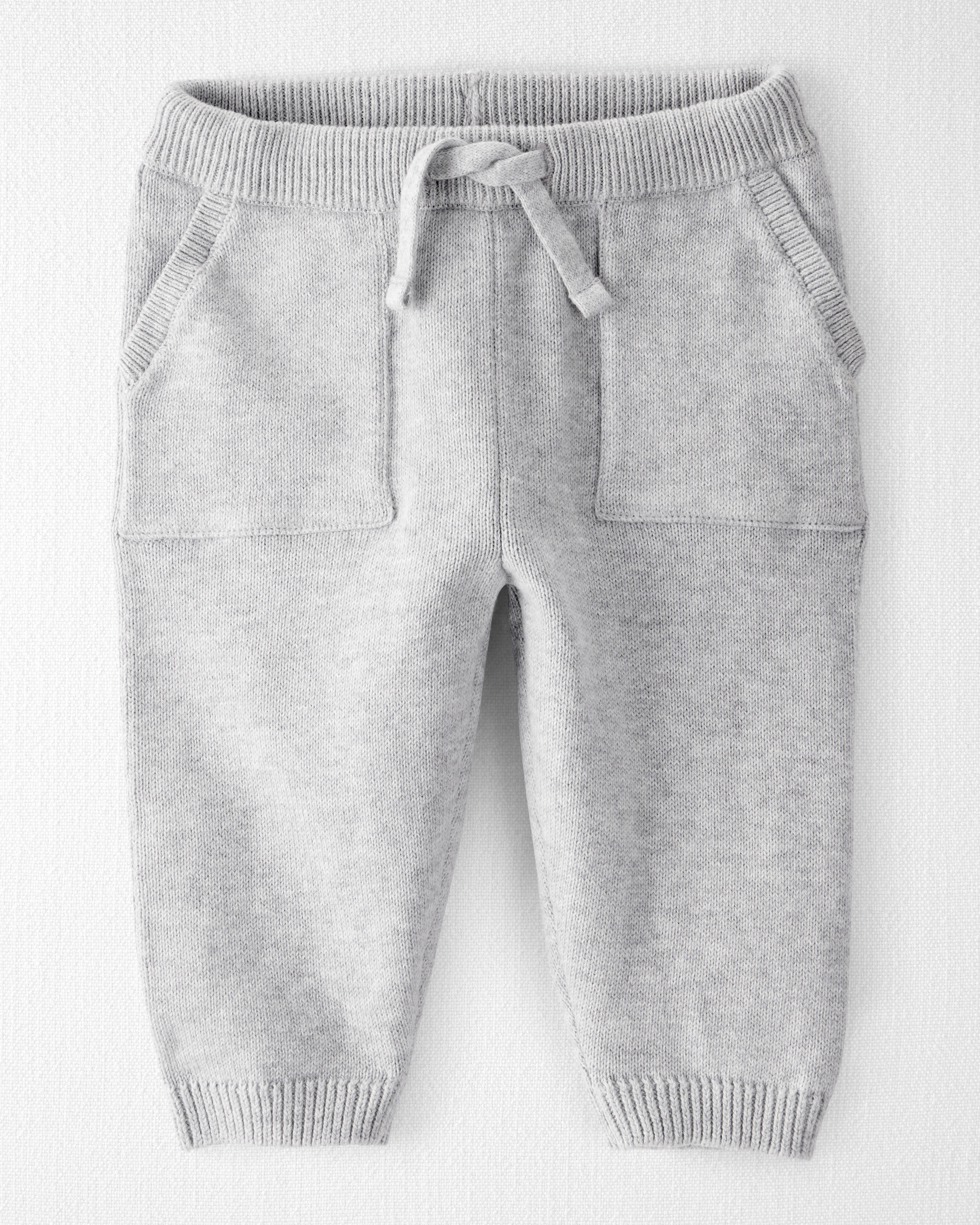 Baby organic cotton sweater knit jogger