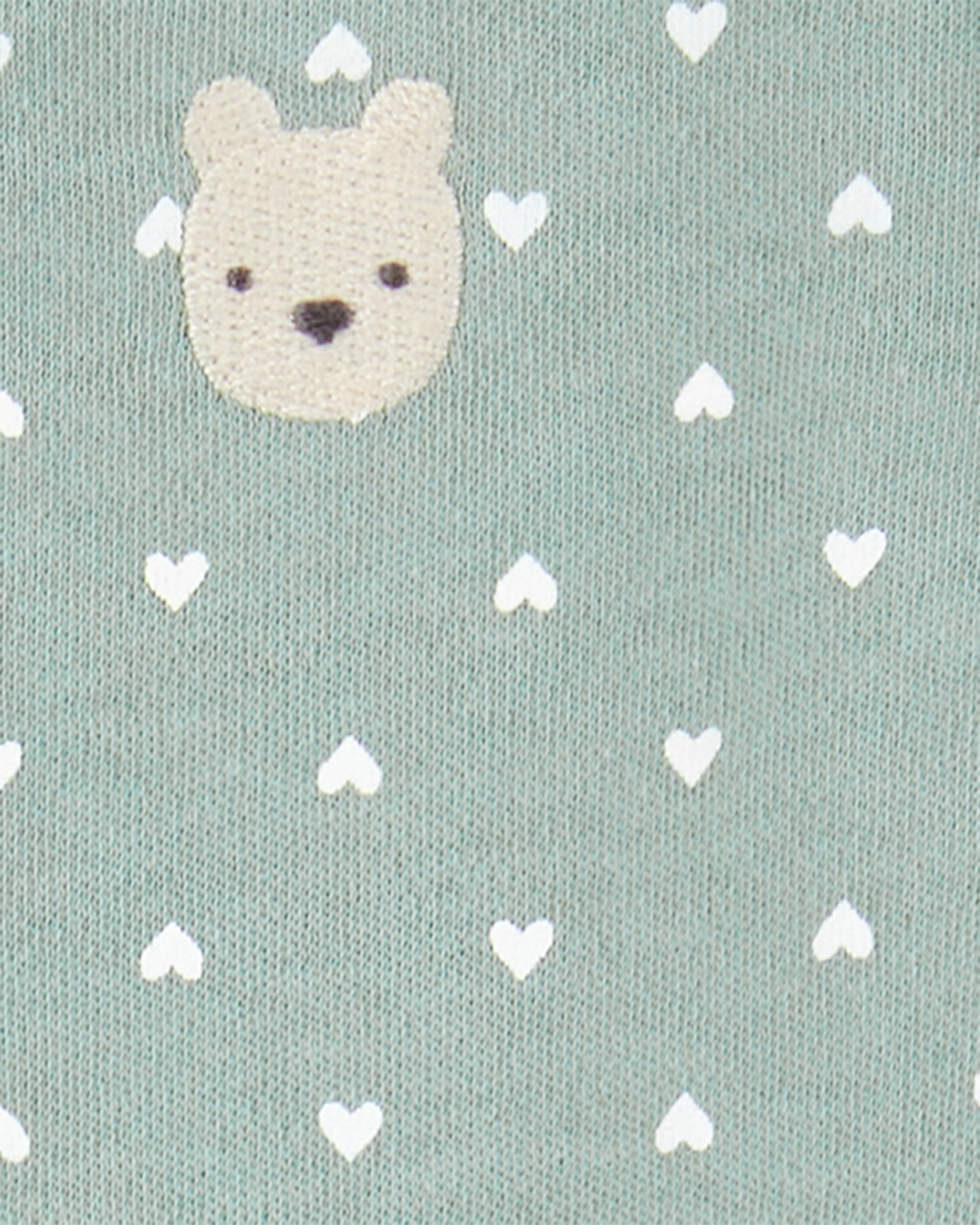 Baby Girl Polka Dot 2-Way Zip Cotton Sleeper pyjamas