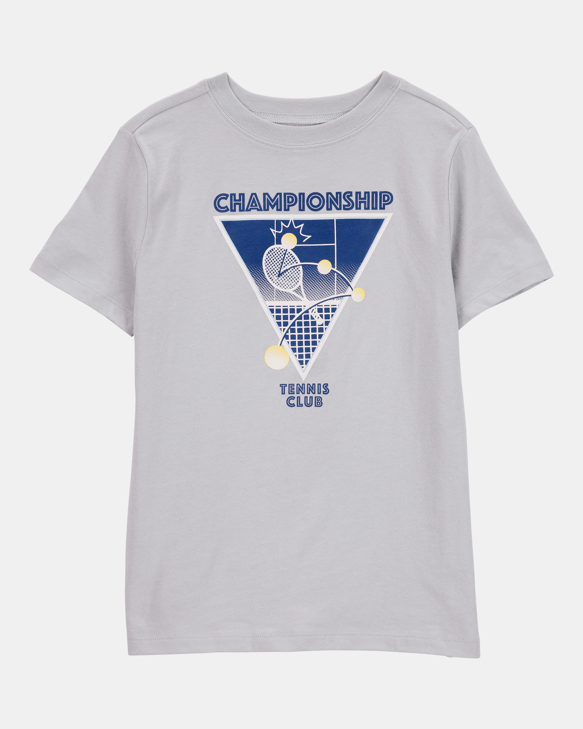 Kid Tennis Short-Sleeve Graphic Tee - Grey