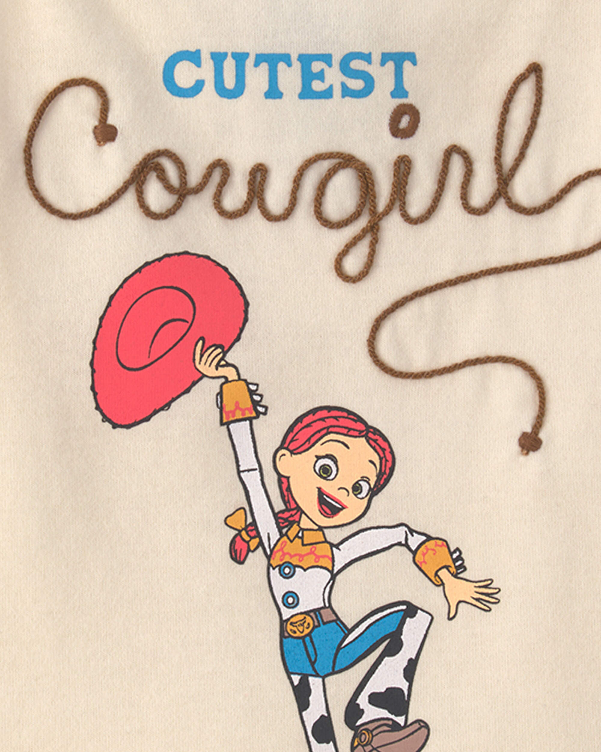 Toddler Girl Pixar© Toy Story 'Cutest Cowgirl' Graphic Tank - Cream