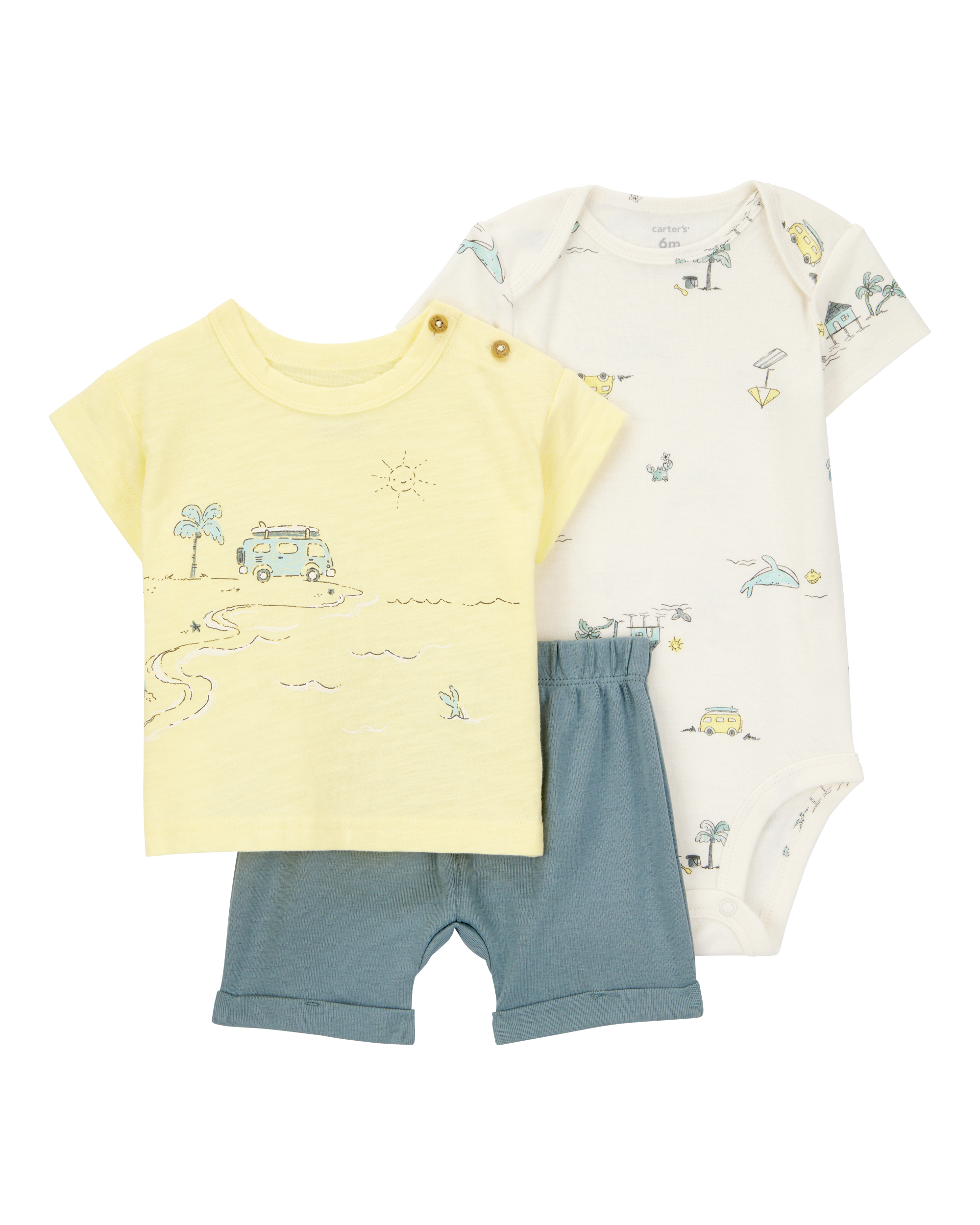 Baby 3-Piece Beach Outfit Set
