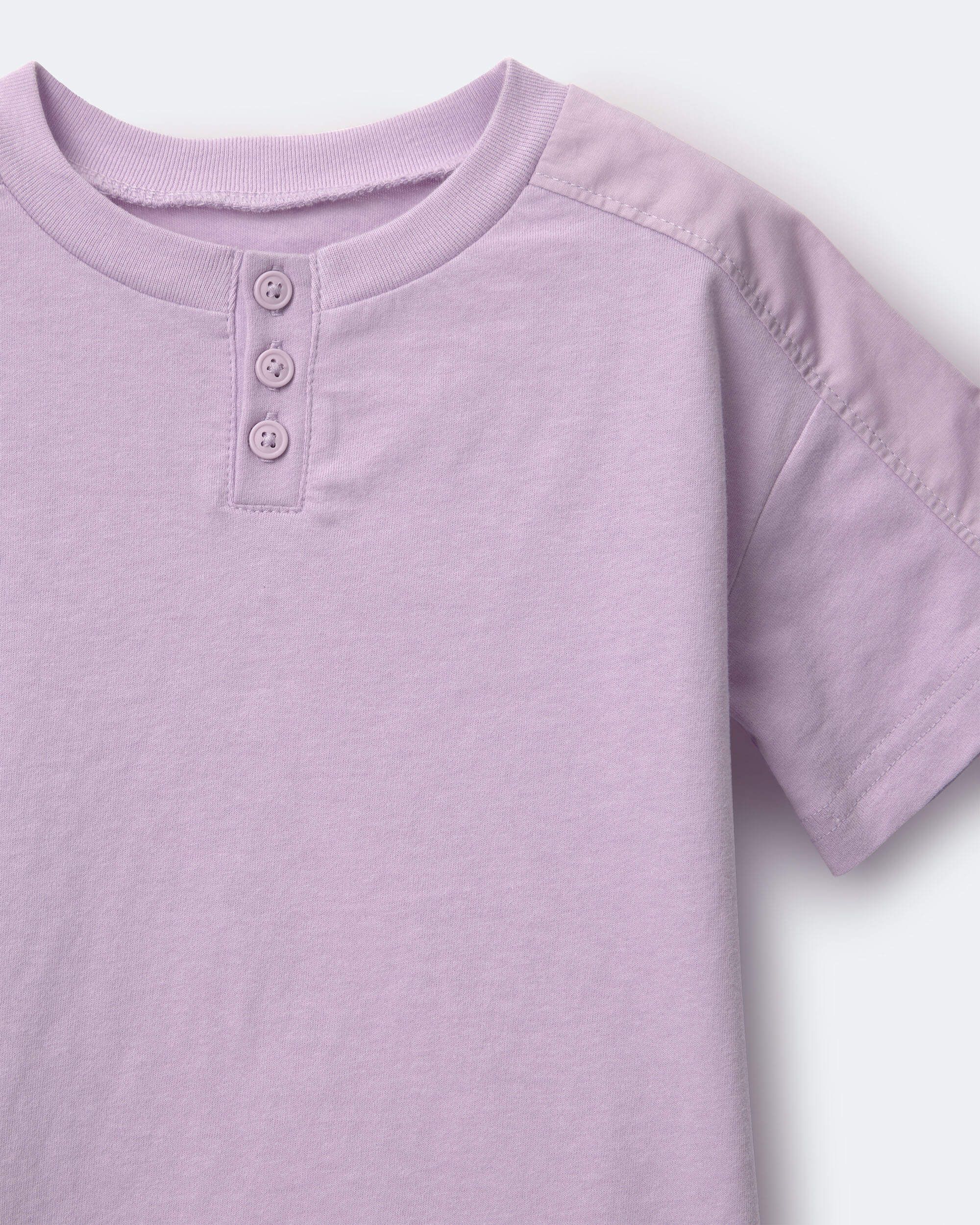 Toddler Henley Tee- Purple