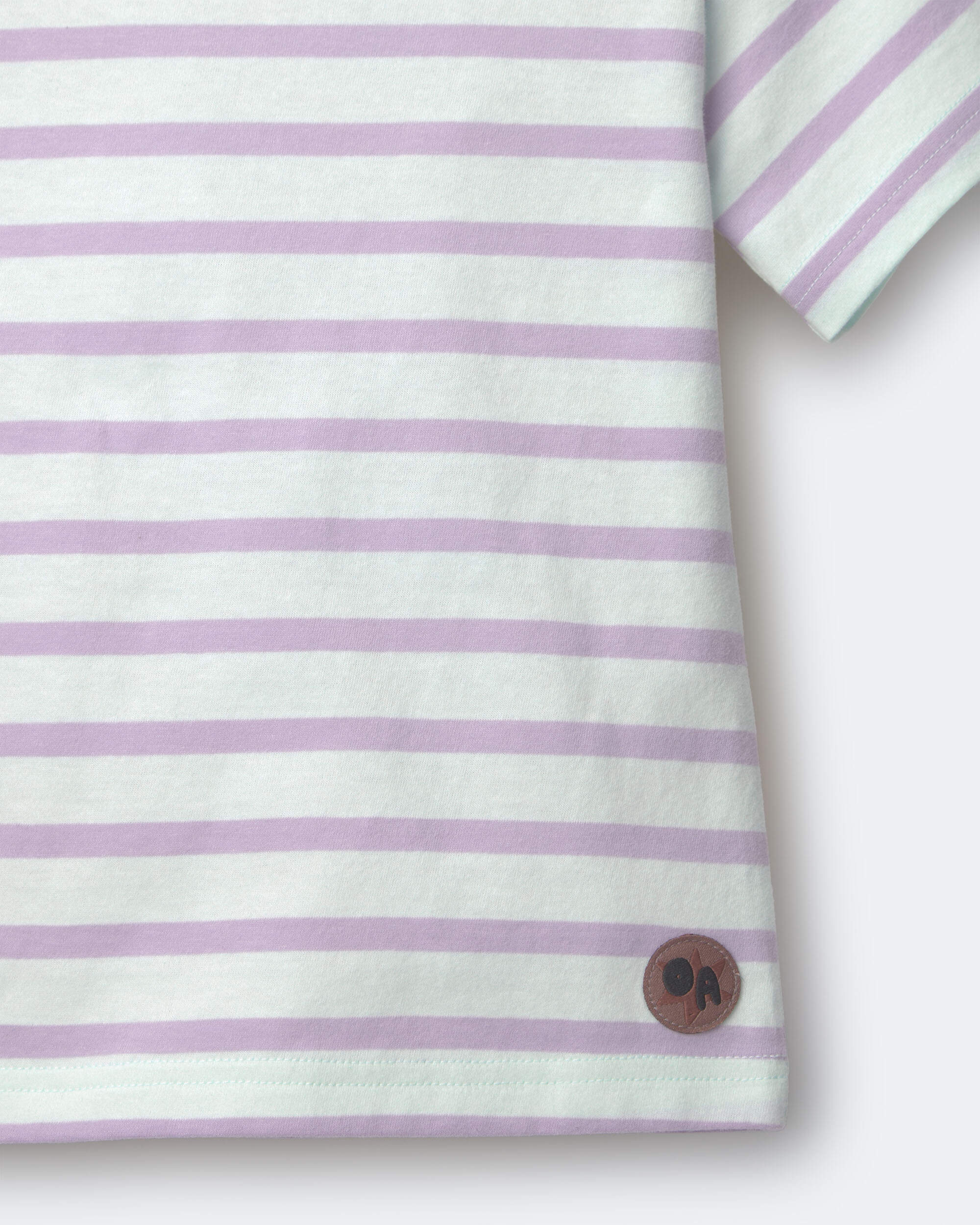 Toddler Relaxed Tee Stripes- Blue/Purple