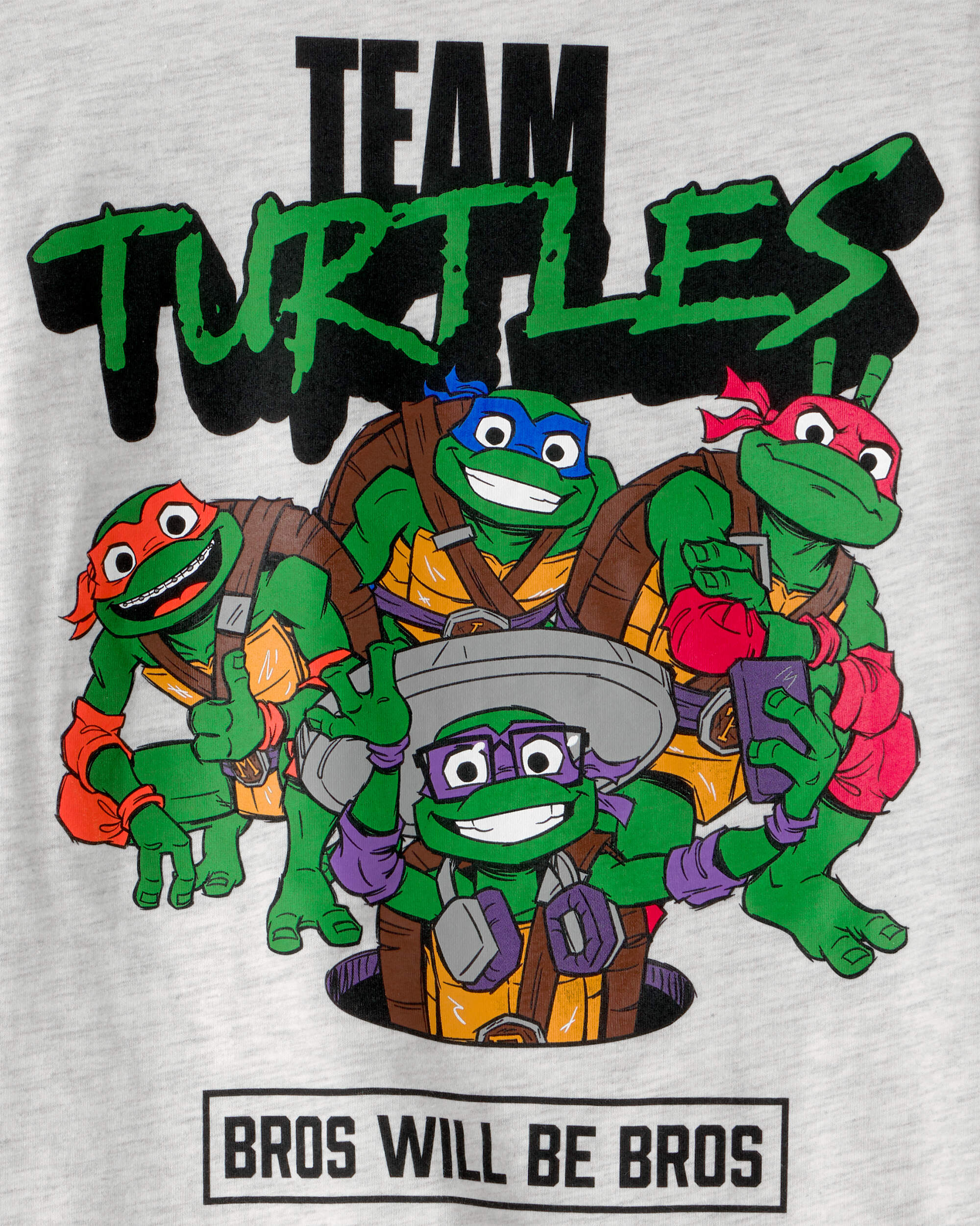 Boys Ninja Turtles Graphic Tee - Grey
