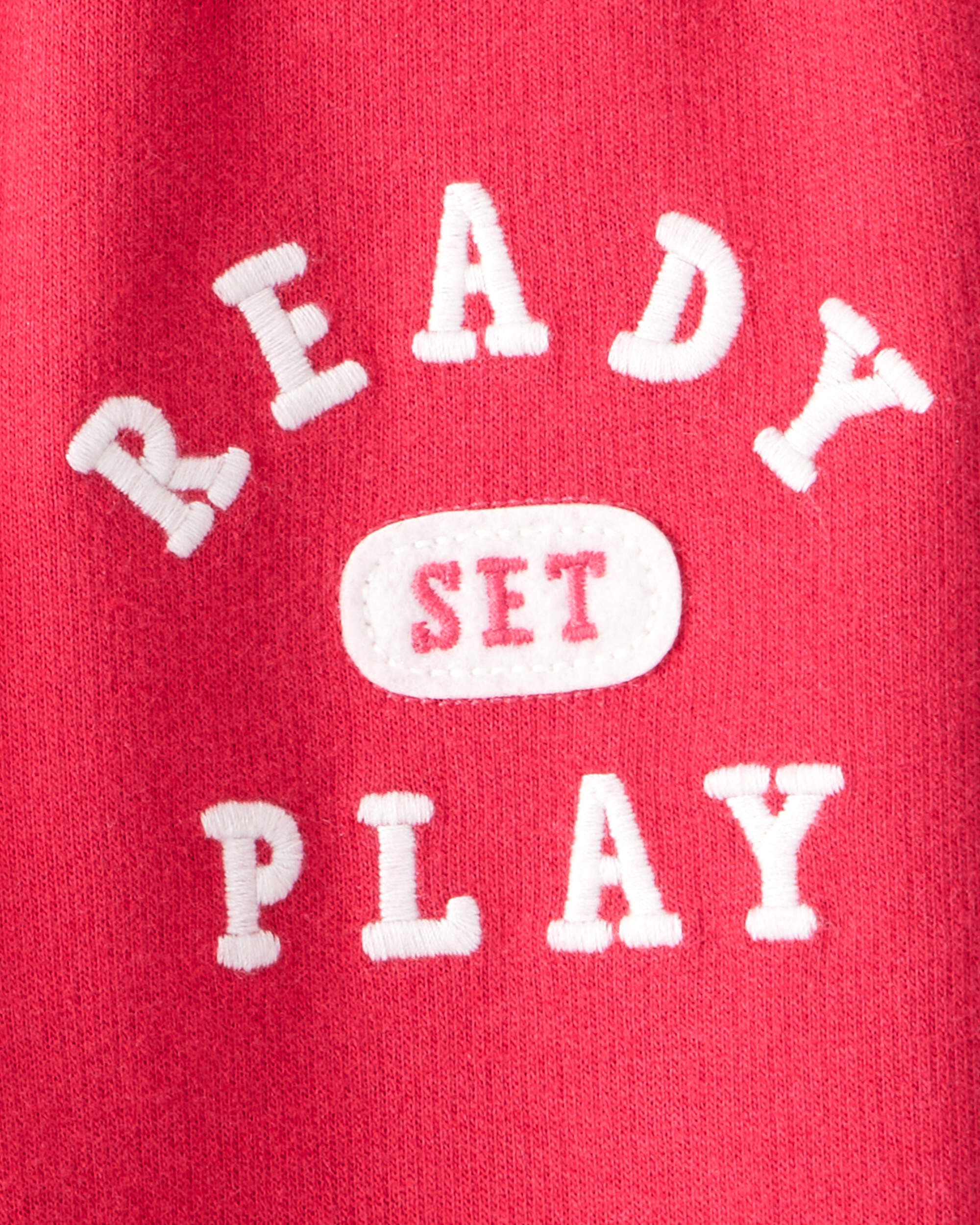 Baby Boy Ready Set Play French Terry Jogger - Red