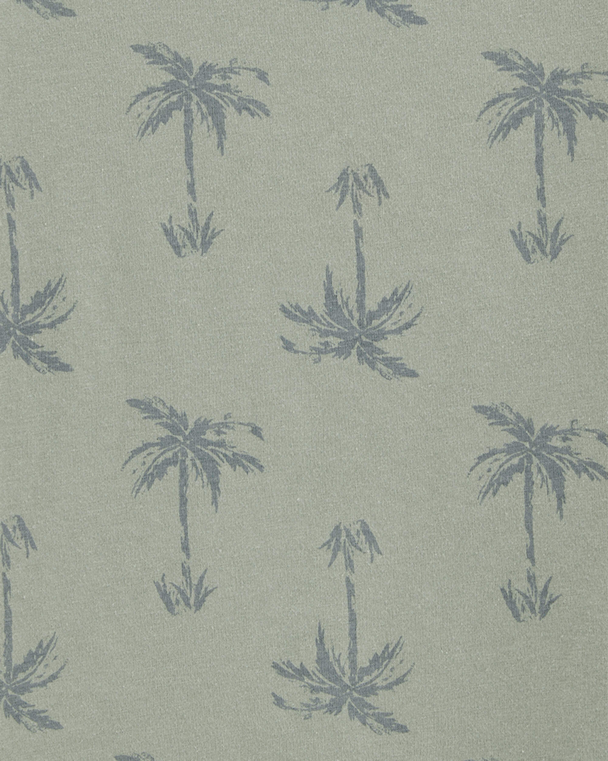 Boys Palm Tree Cotton-Blend - Green