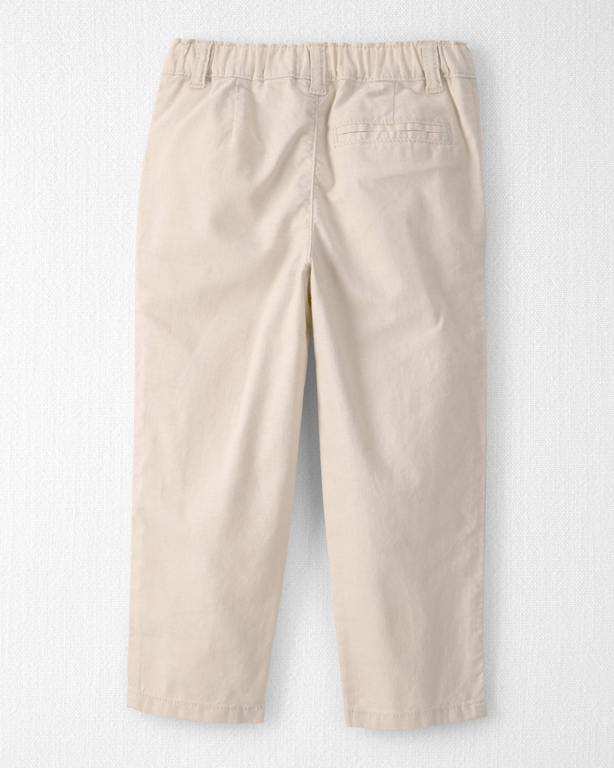 Toddler Boy Linen Pants Made with Organic Cotton