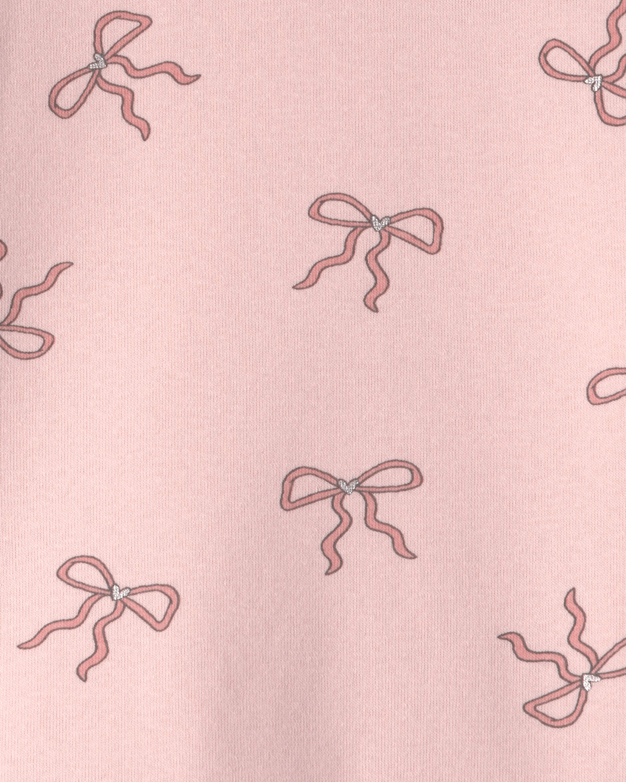 Toddler Girl Bow Pullover Sweatshirt - Pink