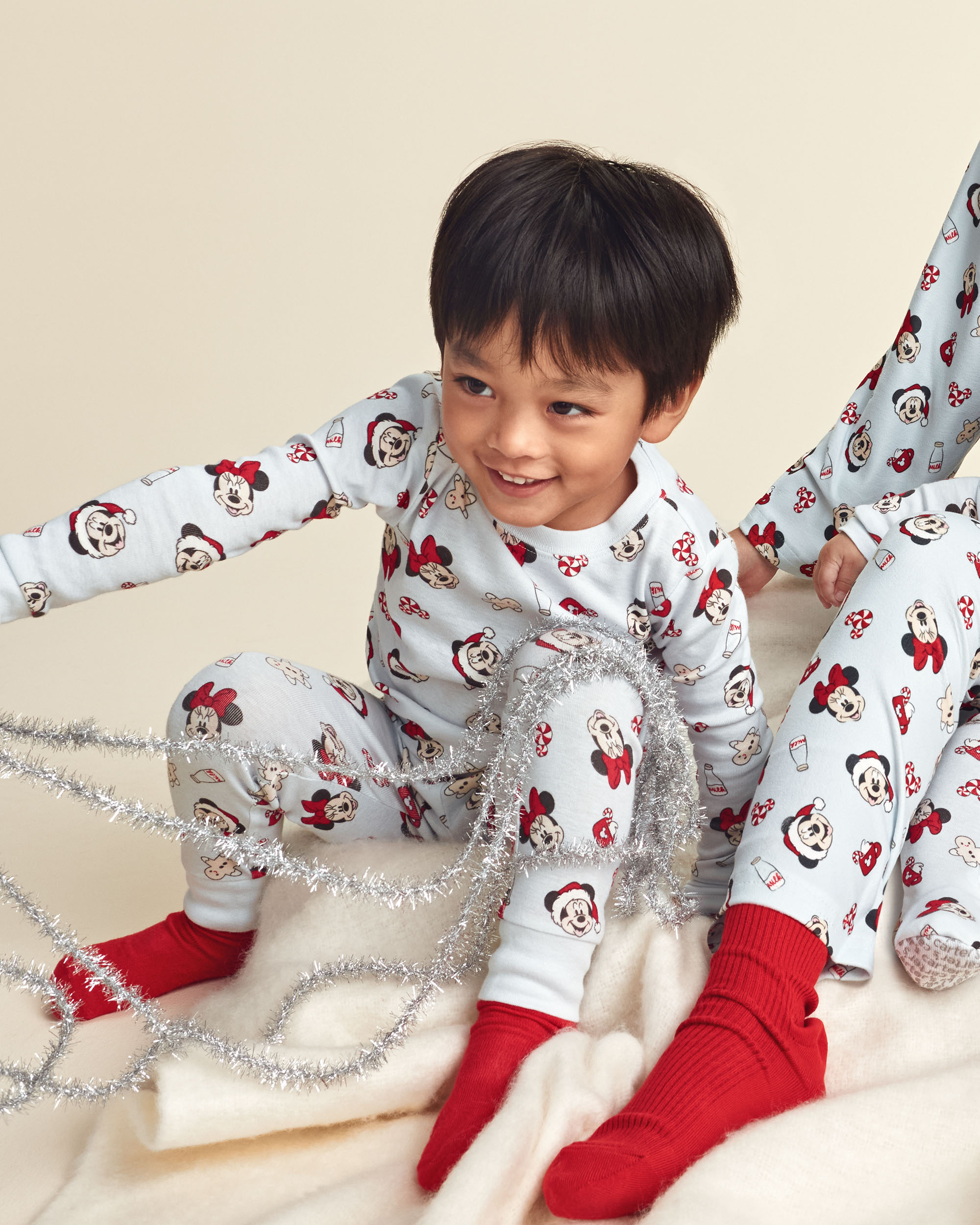 Toddler 2-Piece Disney Mickey Mouse Christmas 100% Cotton Snug Fit Pyjama Set - Blue