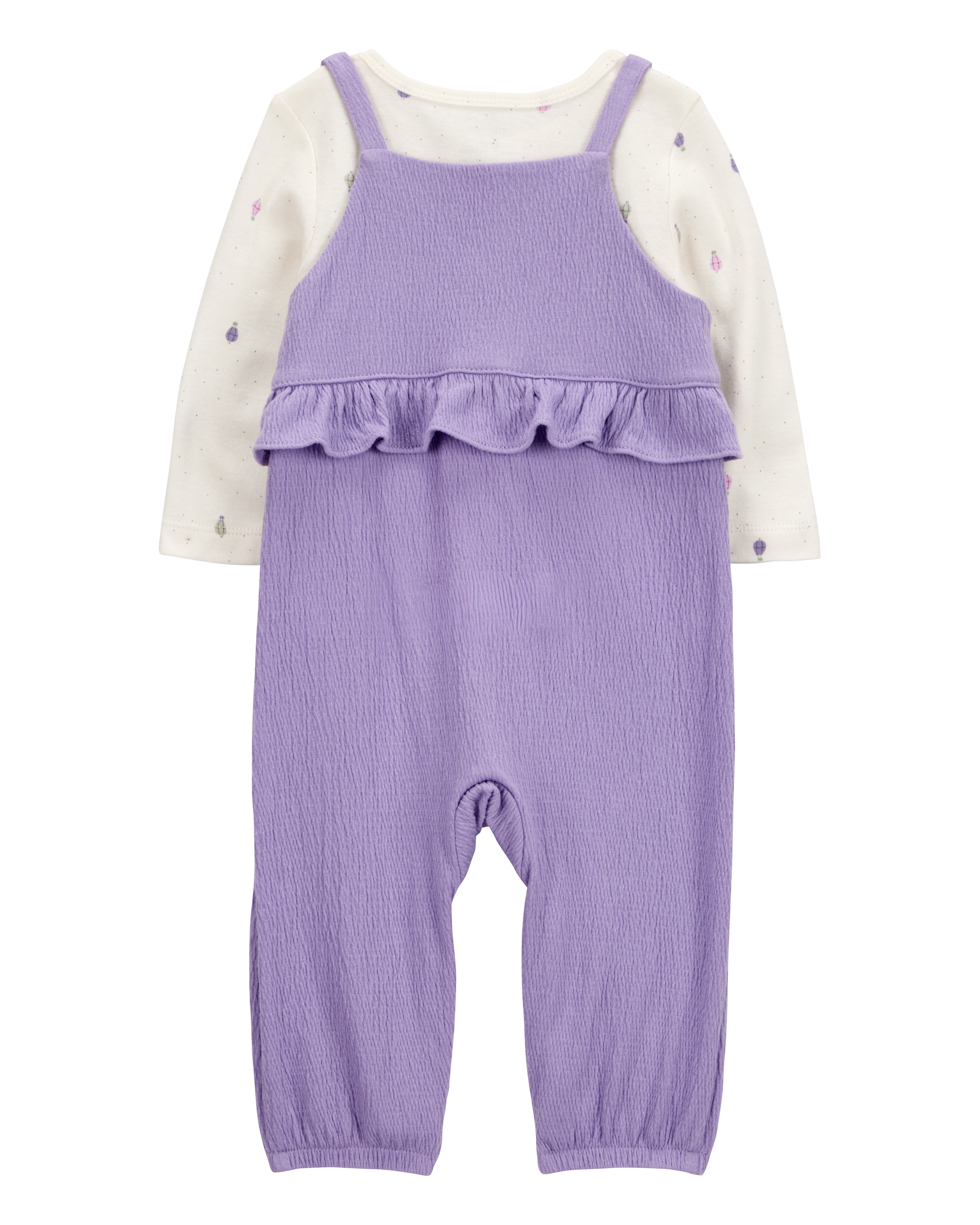 Baby 2-Piece Long-Sleeve Tee & Coverall Set