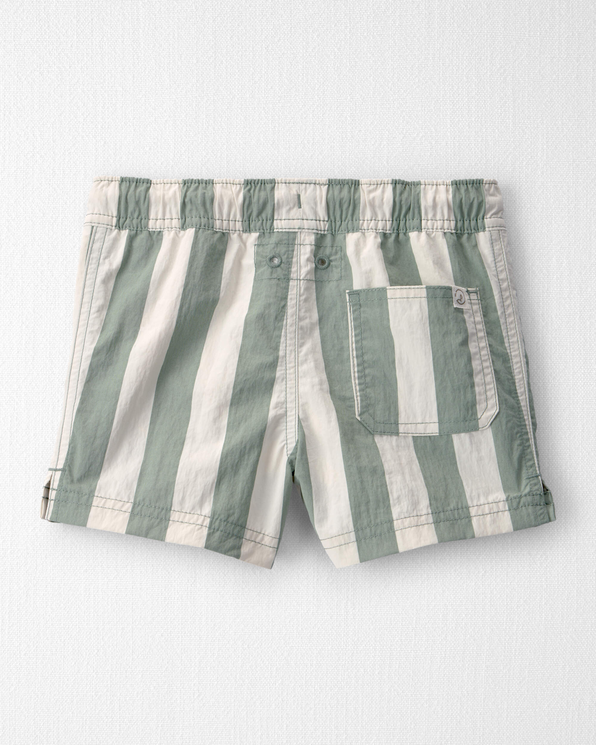 Toddler Boy Recycled Swim Trunks Stripes