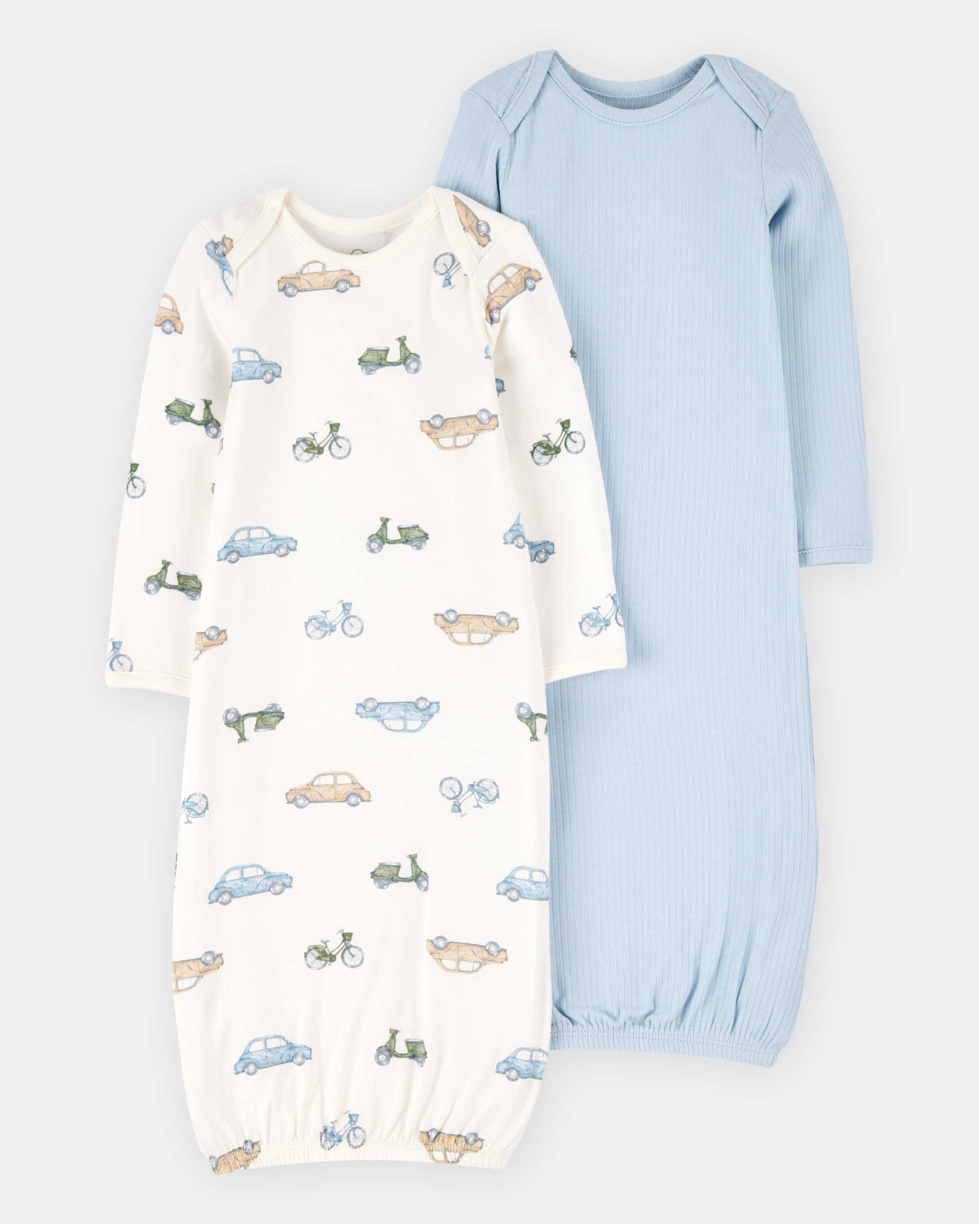 Baby Boy 2-Pack PurelySoft Sleeper Gowns - Blue