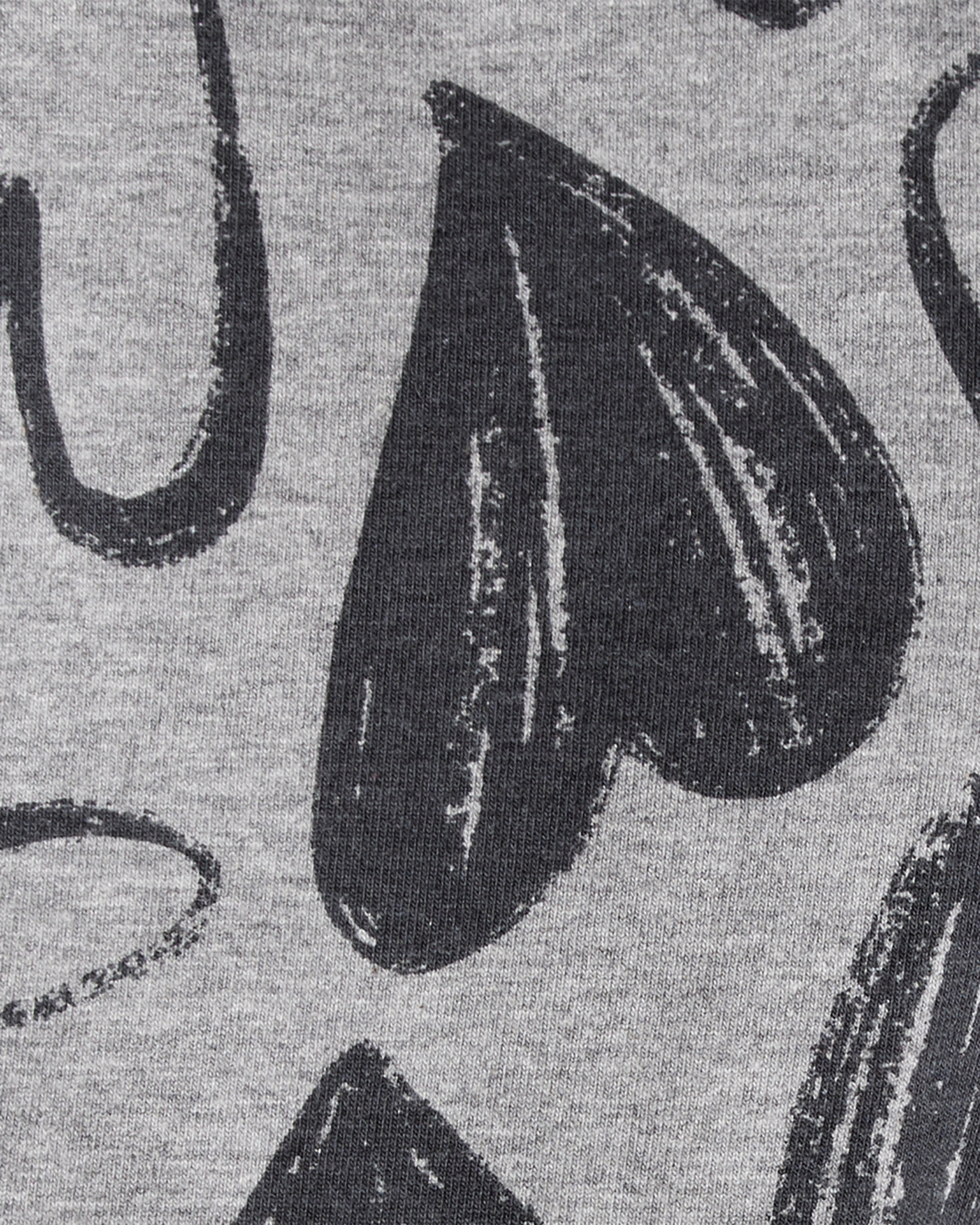 Baby Girl Heart Pull-On Flare Stretch Rib Leggings - Grey