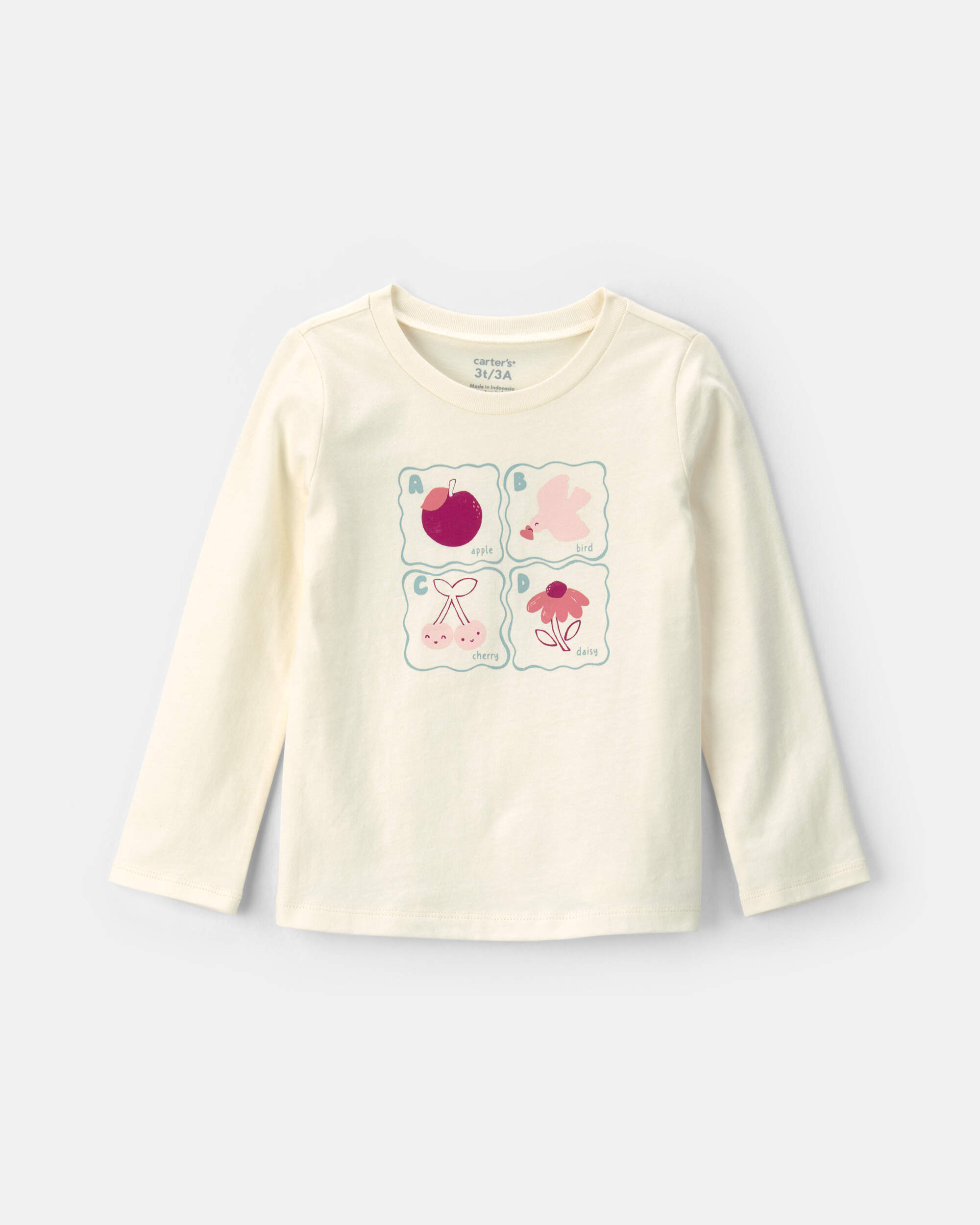 Toddler Girl Fruit Long-Sleeve Graphic Tee - White