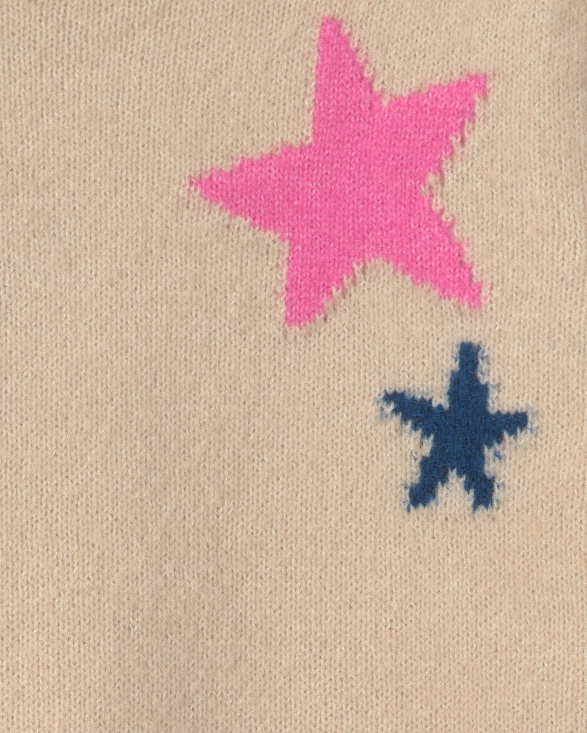 Toddler Girl Flower & Star Sweater