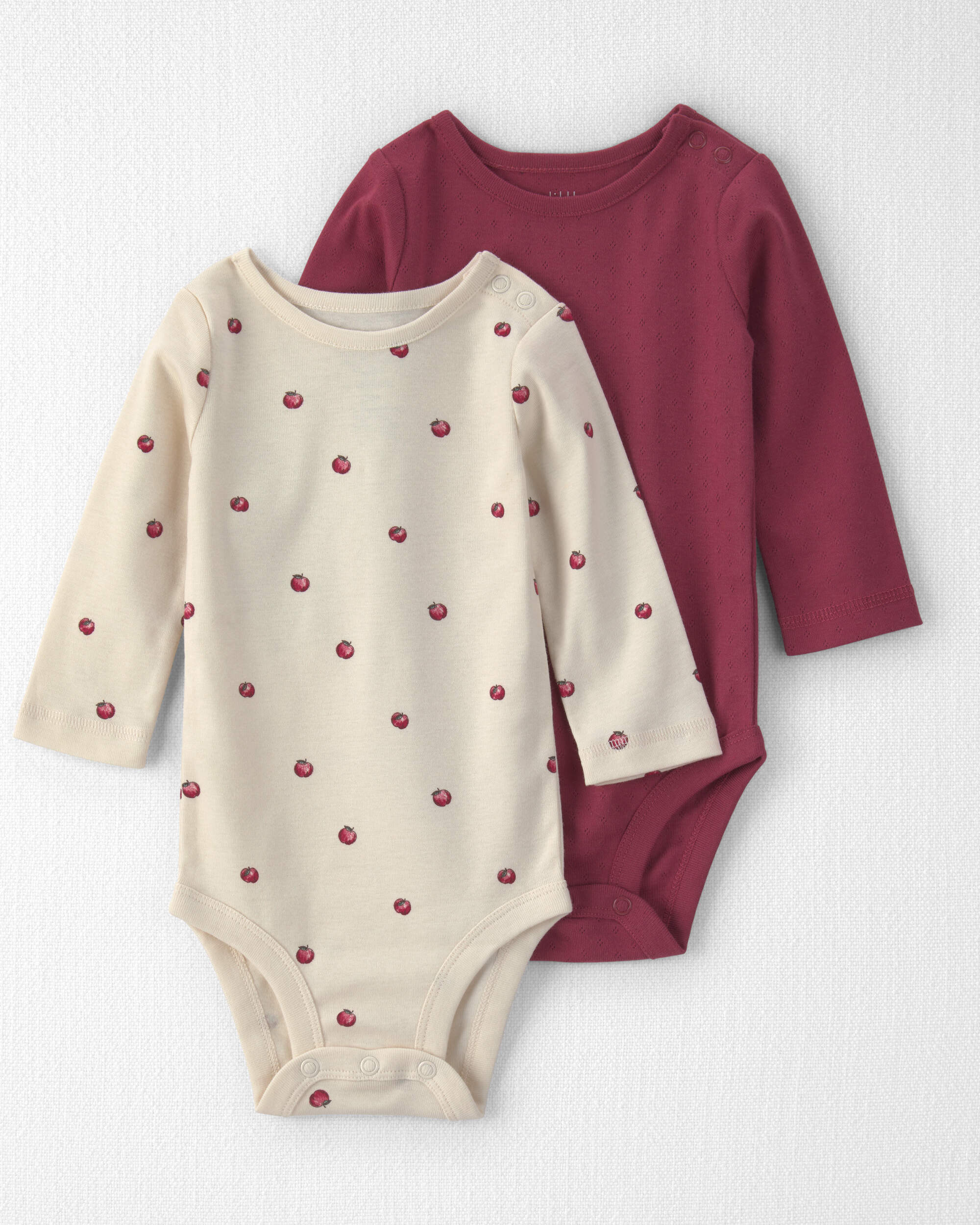 Baby Girl 2-Pack Organic Cotton Bodysuits
