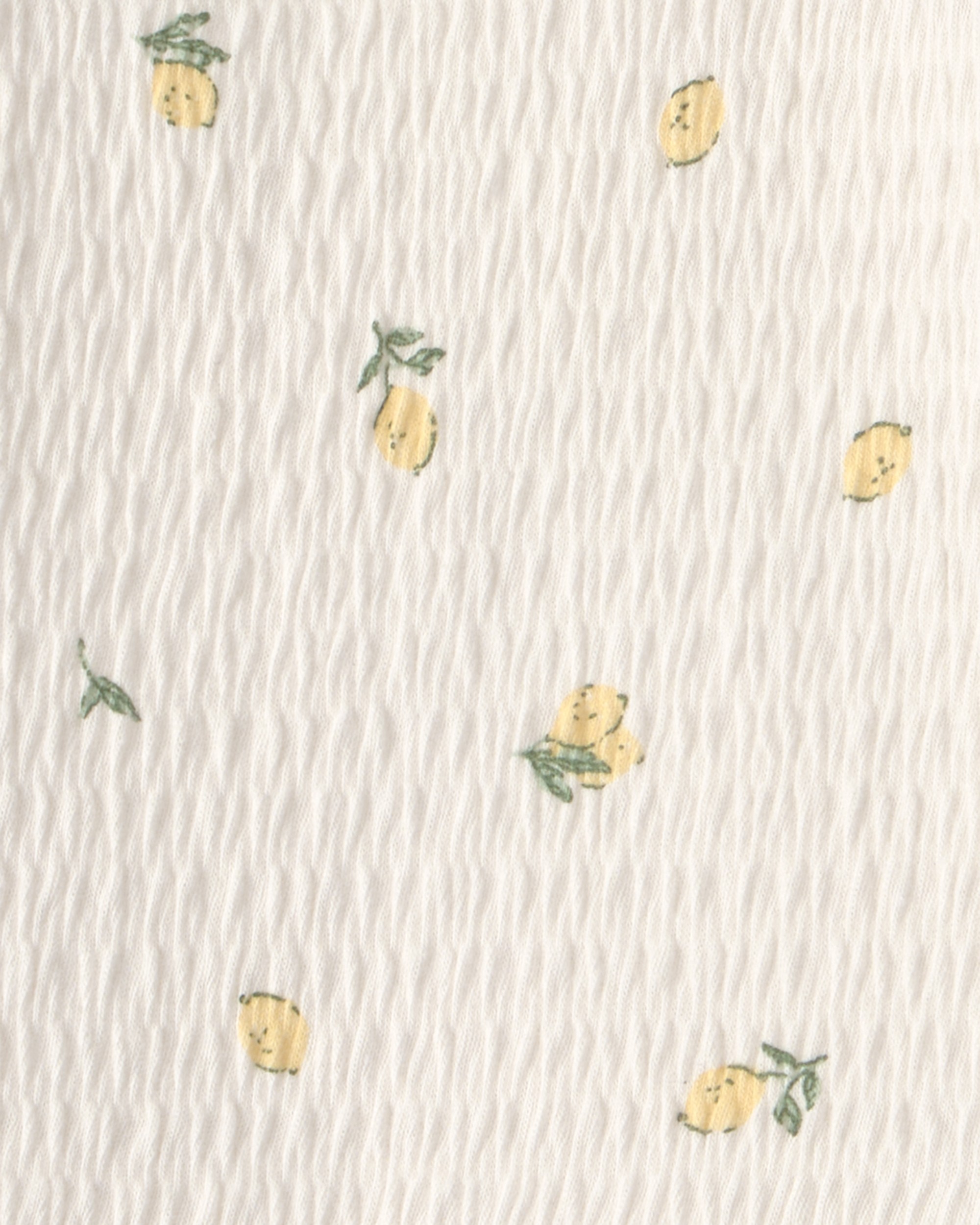 Baby Girl 3-Piece Lemon Short-Sleeve Top, Bodysuit & Short Set - Yellow/Ivory