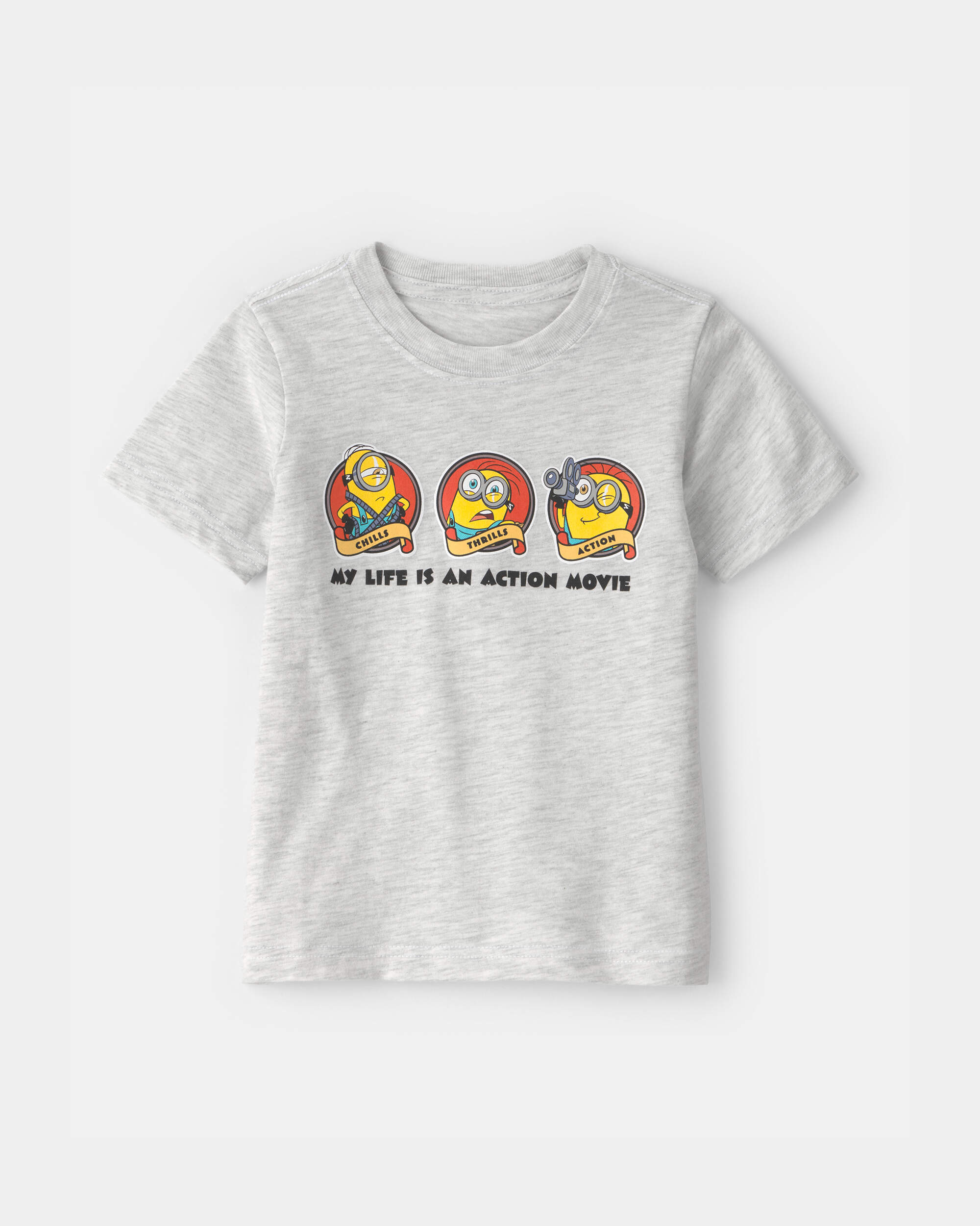 Toddler Despicable Me Minions Graphic Tee - Grey