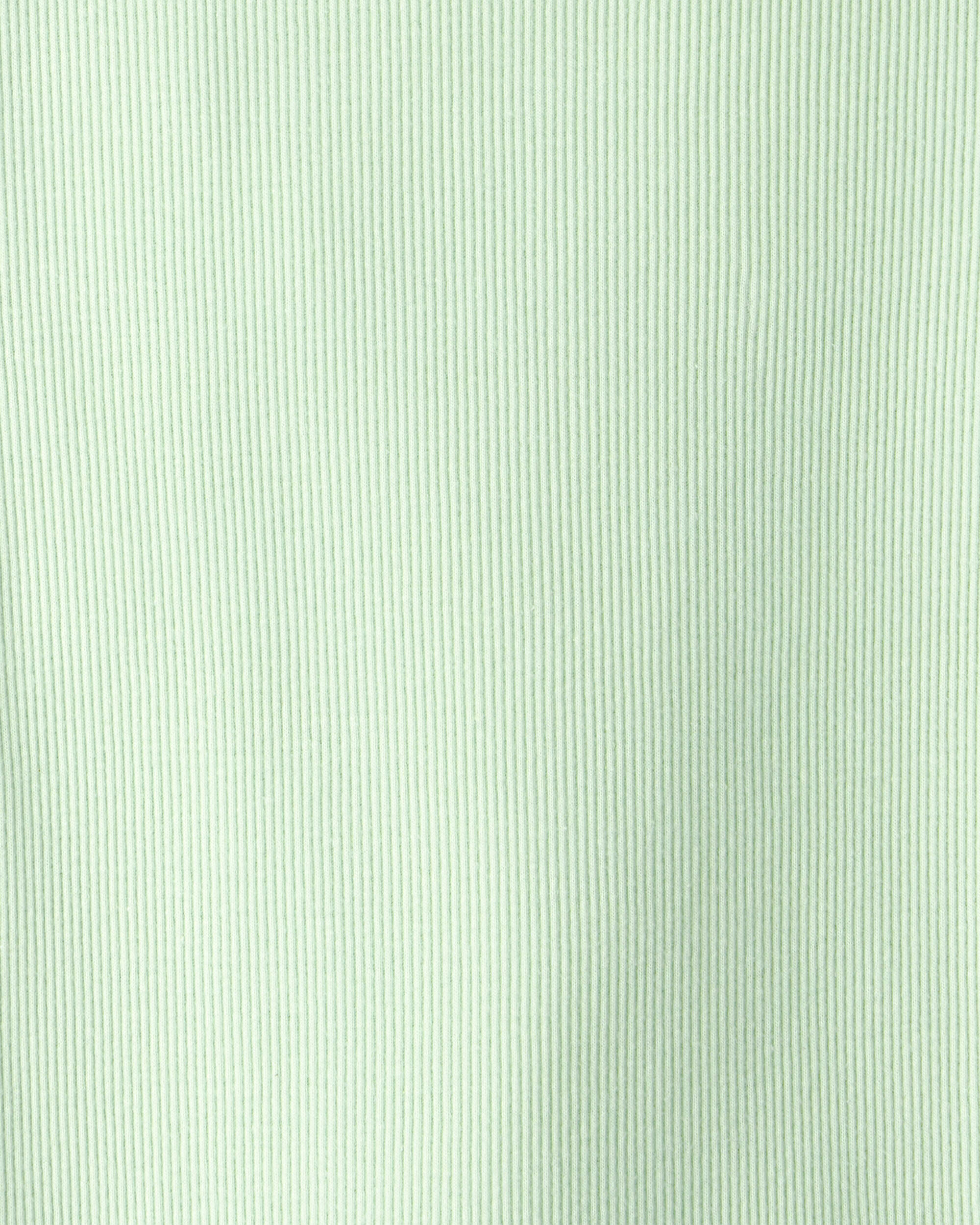 Girls Rib Top - Green