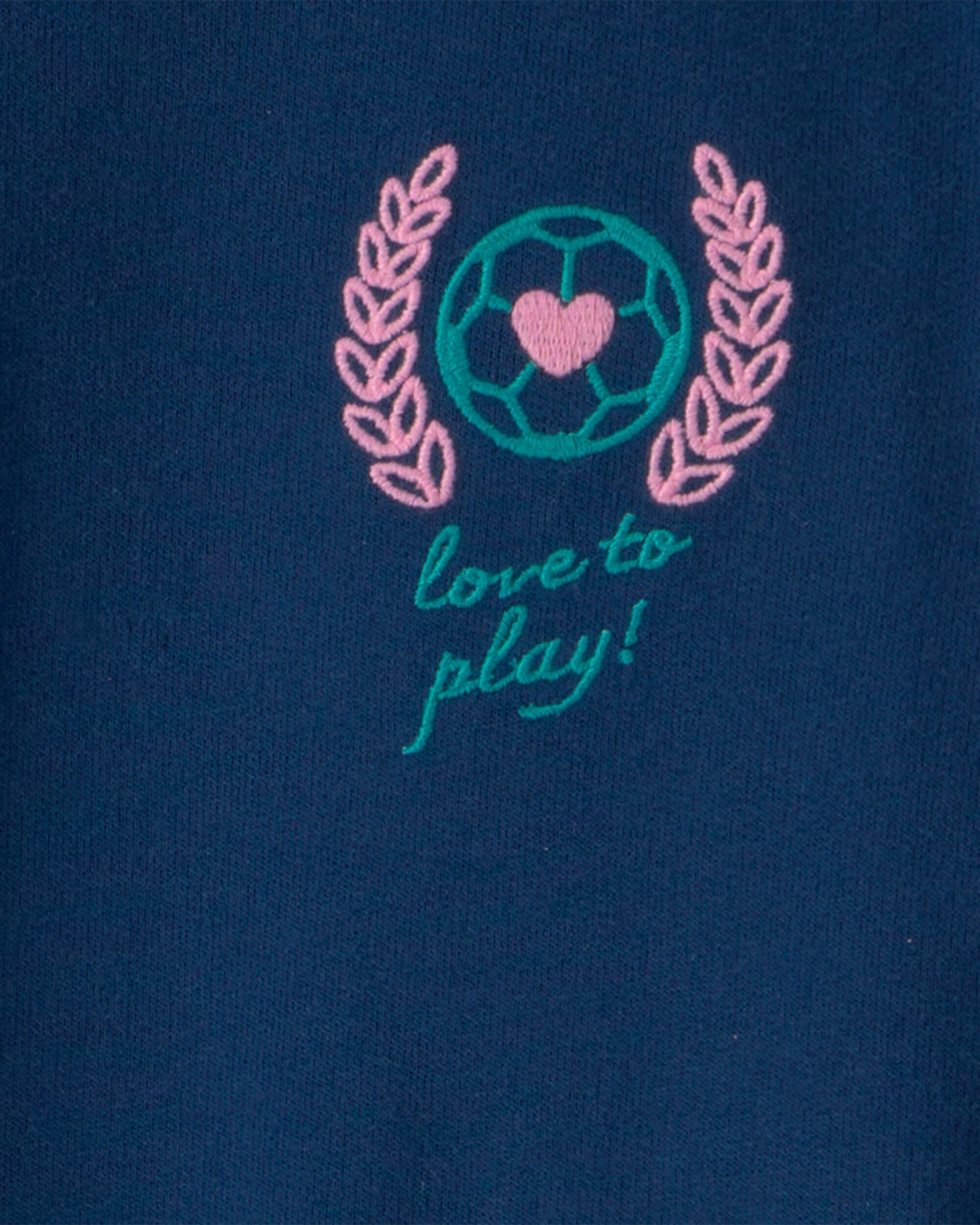 Girls French Terry Pullover Sweatshirt - Blue