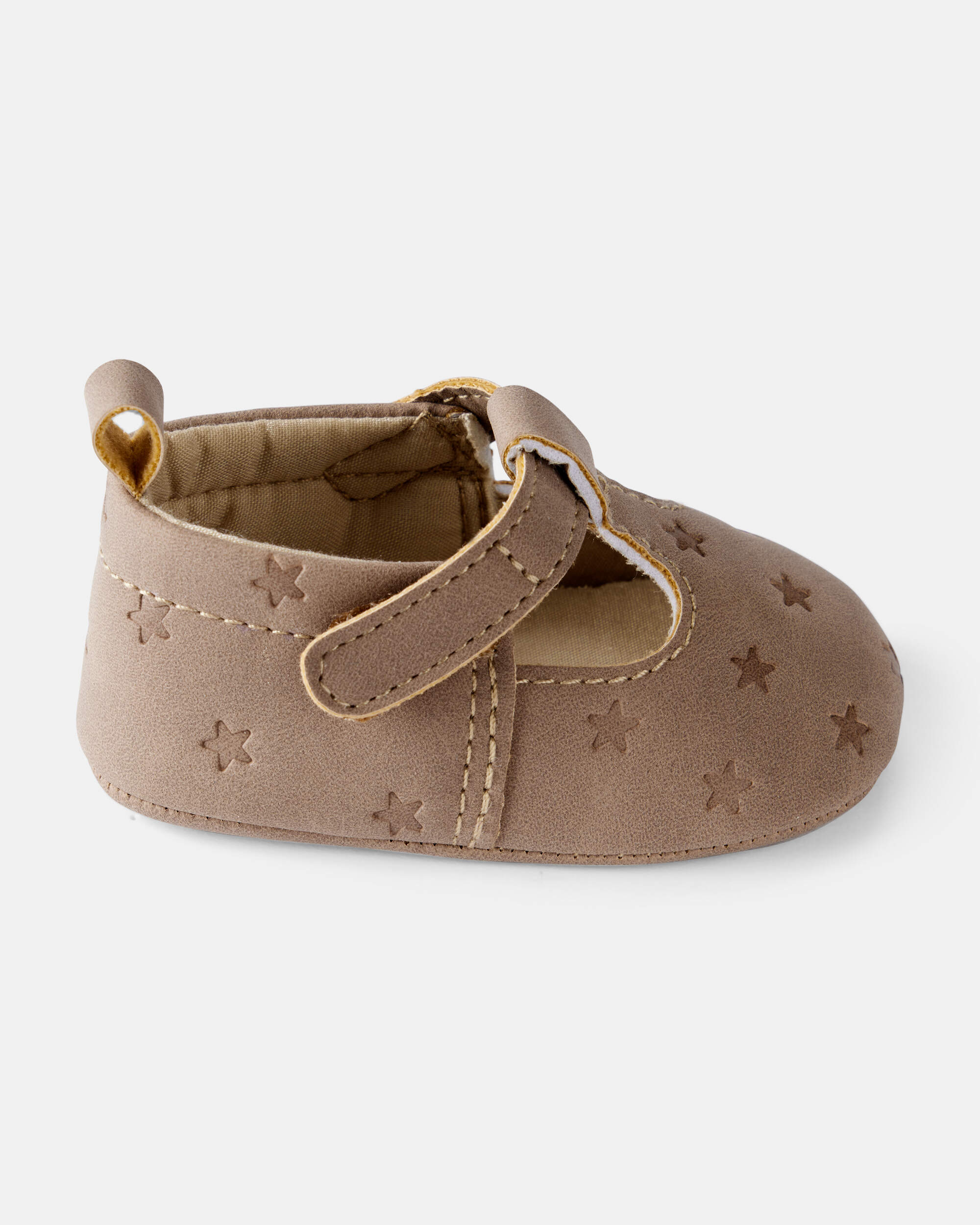 Baby Girl Star Mary Jane Shoes - Brown