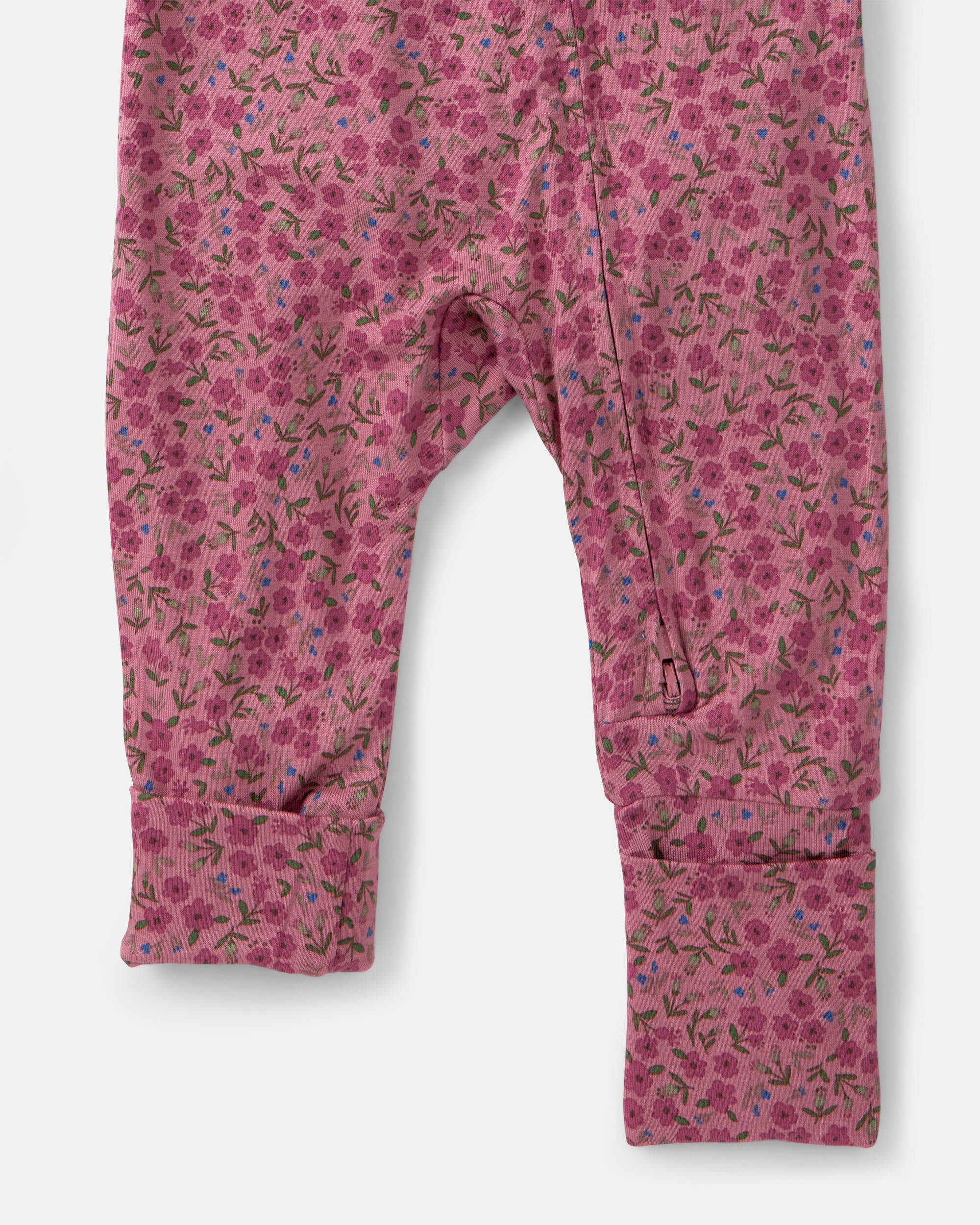 Baby Girl Floral PurelySoft™ 2-Way Zip Sleep & Play Pyjamas - Pink