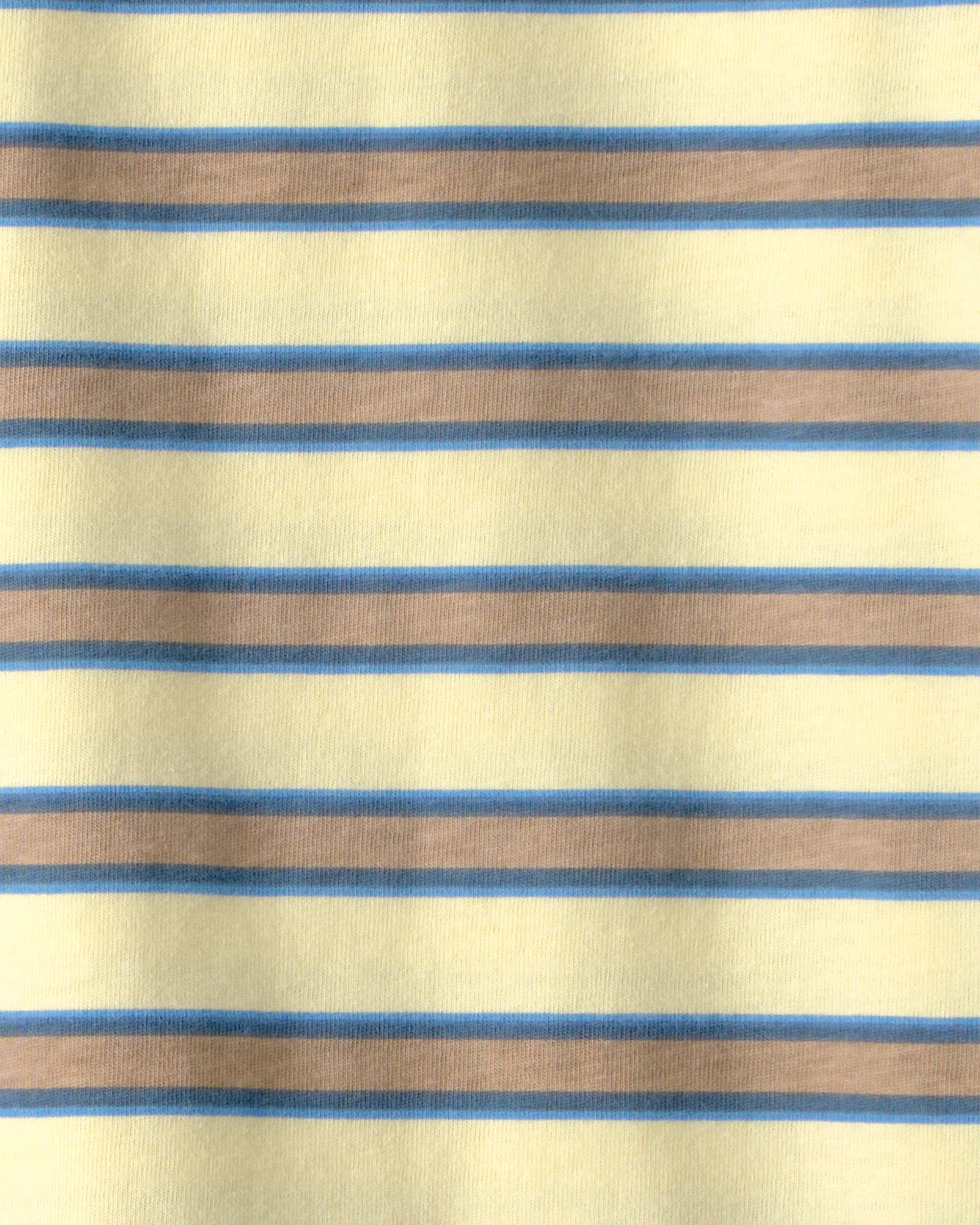 Kids Striped T-Shirt - Yellow/Brown