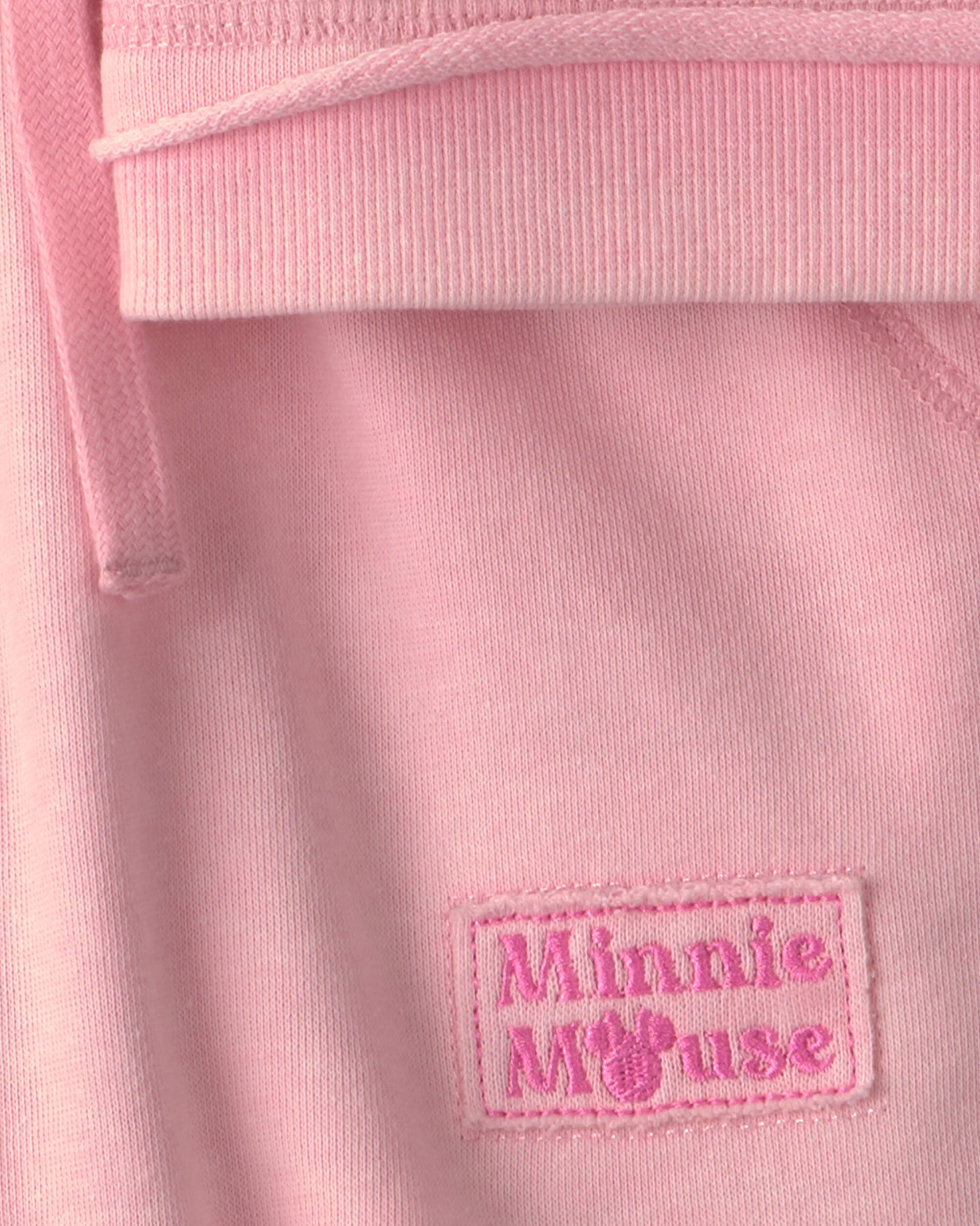 Toddler Girl 2-Piece Disney© Minnie Mouse French Terry Top & Short Set - Pink