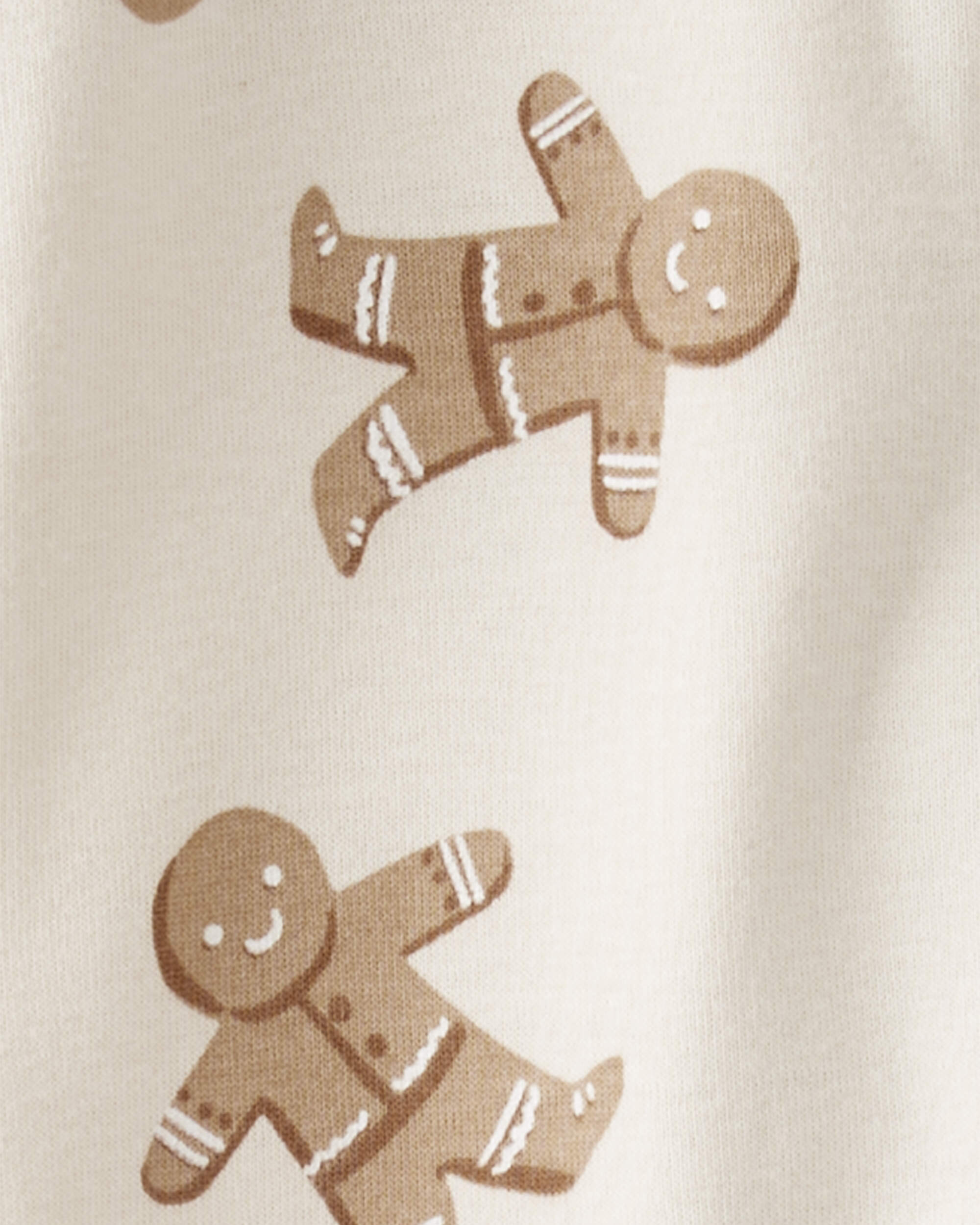 Baby Organic Cotton Sleep & Play Gingerbread Cookie pyjamas