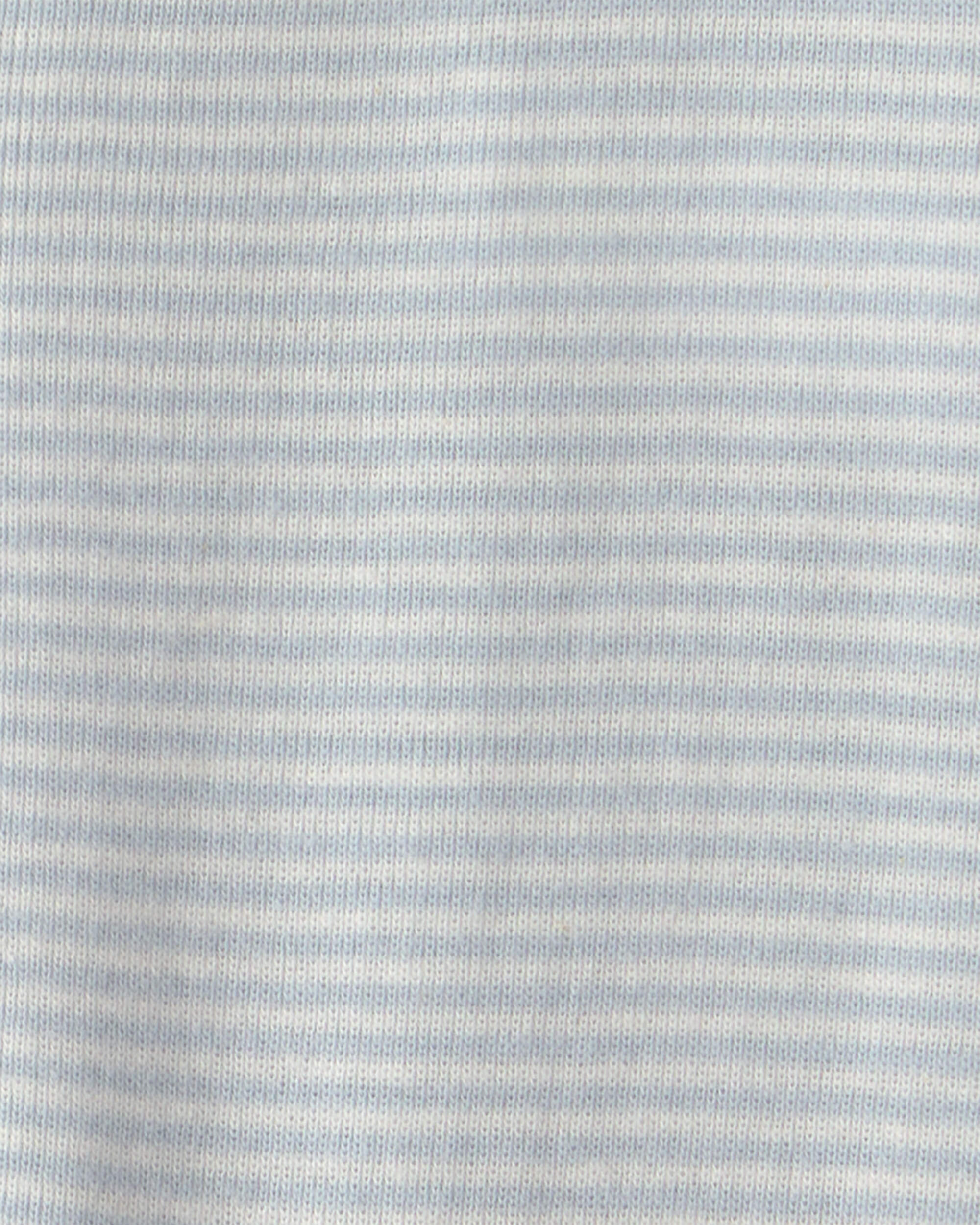 Baby Boy Striped 100% Cotton Sleeper - Blue