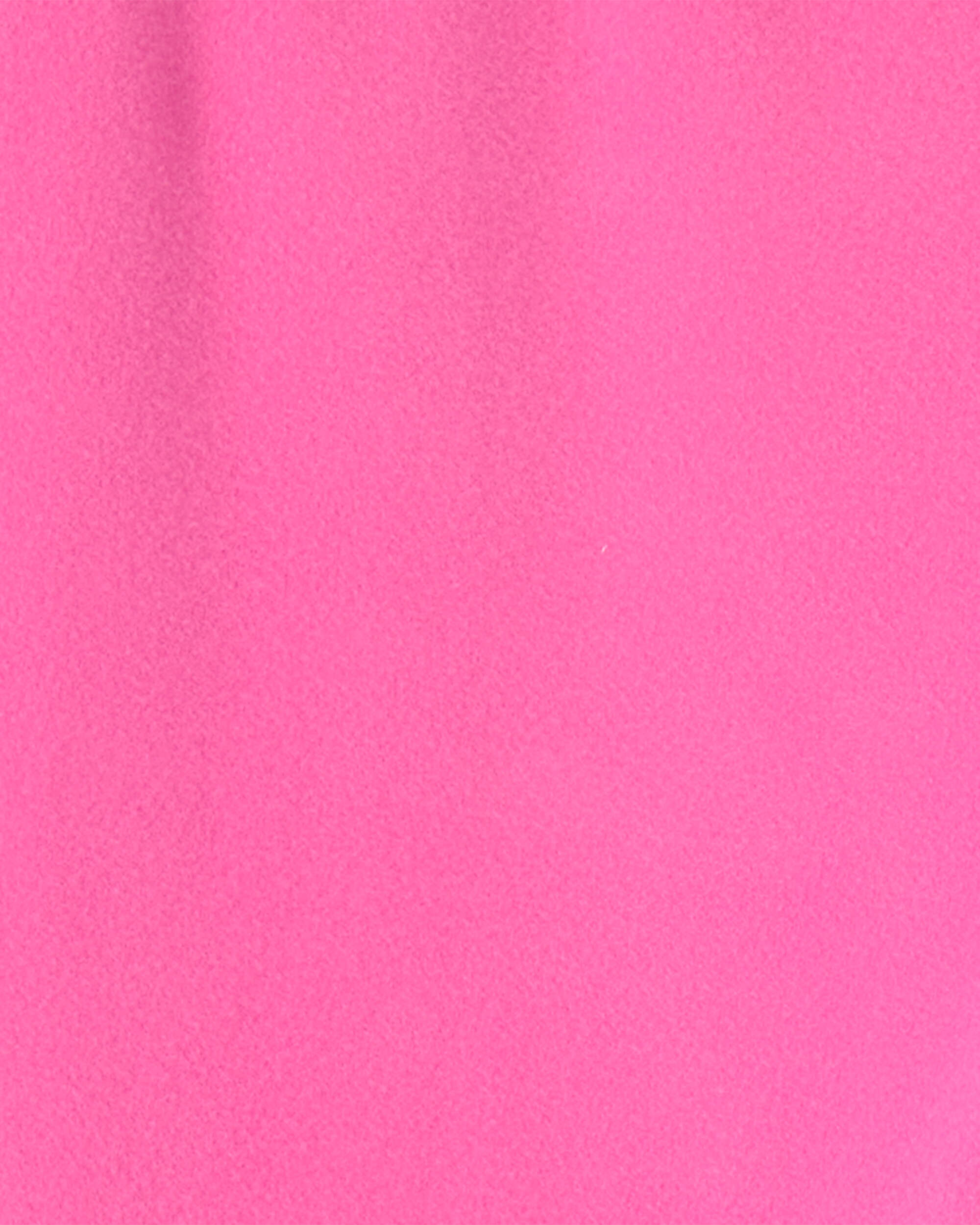 Girls Fleece Wide-Leg Pants - Pink