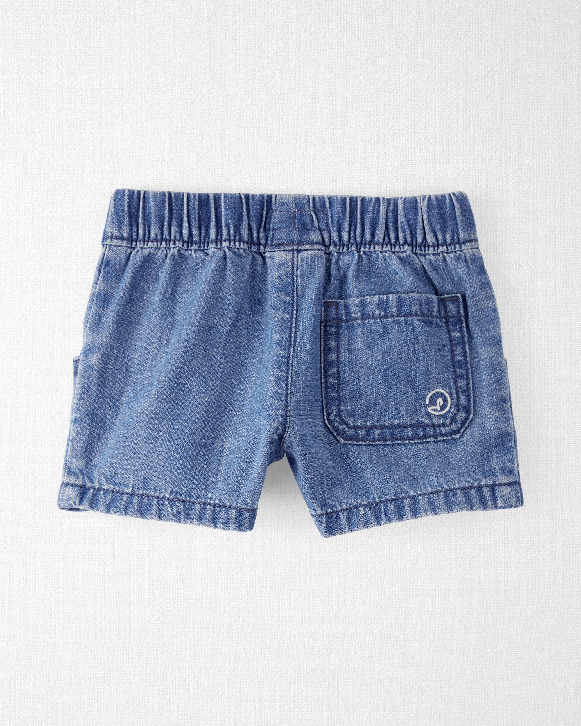 Baby Organic Cotton Chambray Shorts