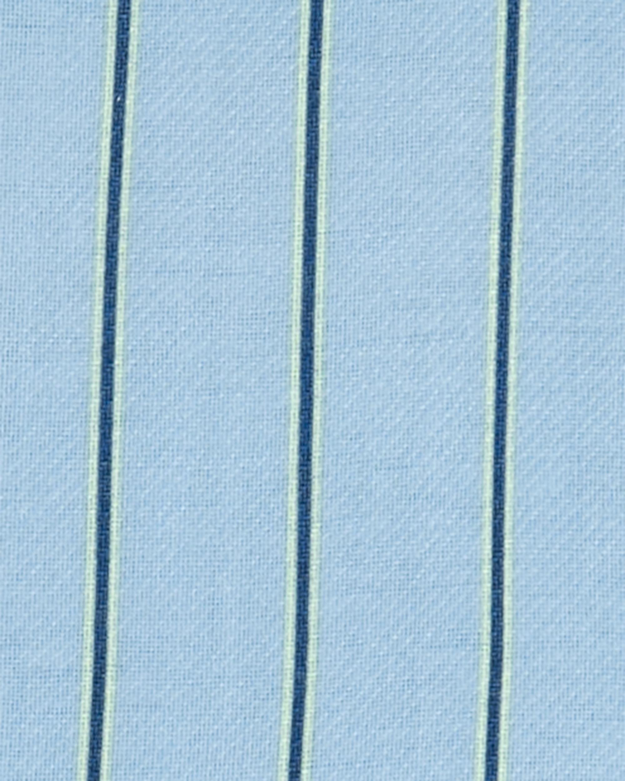 Toddler Striped Loose Fit 2-Piece Pyjamas - Blue