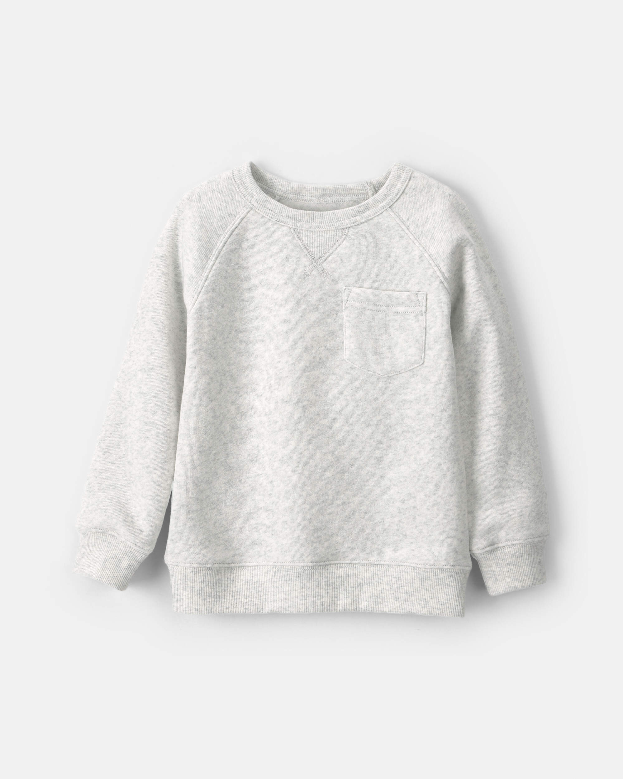 Toddler Boy Fleece Pullover Sweatshirt - Grey