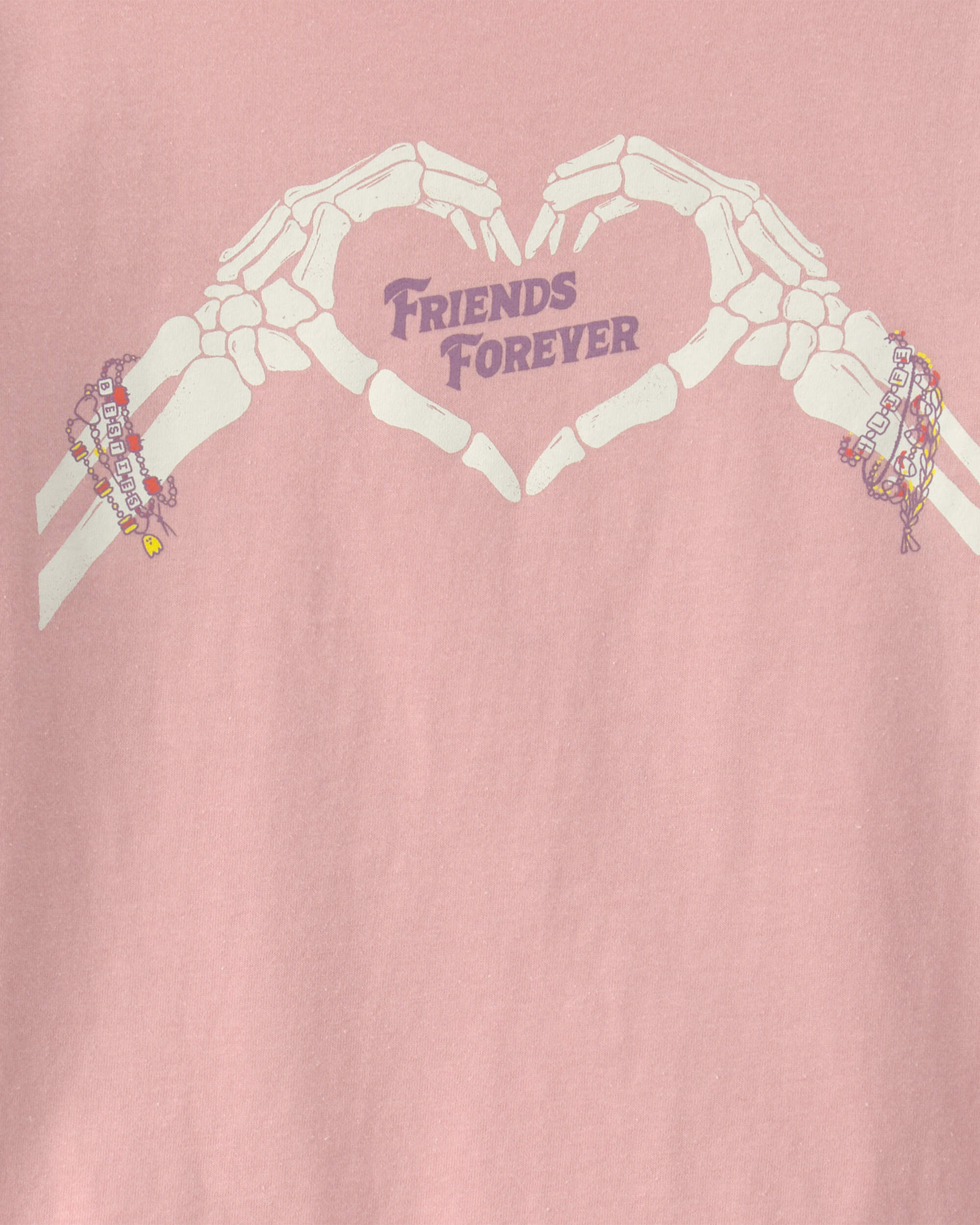 Girls 'Friends Forever' Halloween Long-Sleeve Graphic Tee - Pink