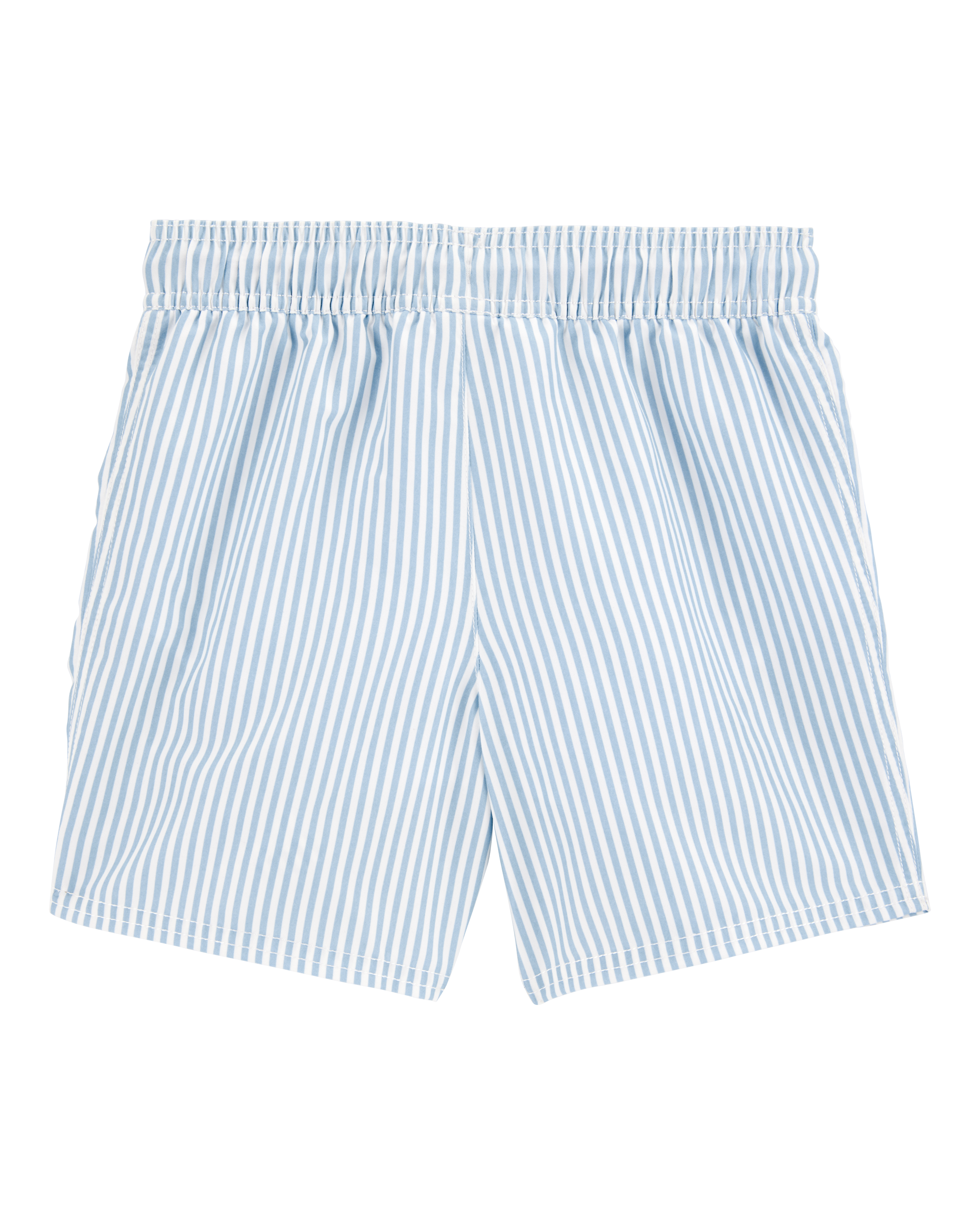 Boys Striped Swim Trunks - Blue