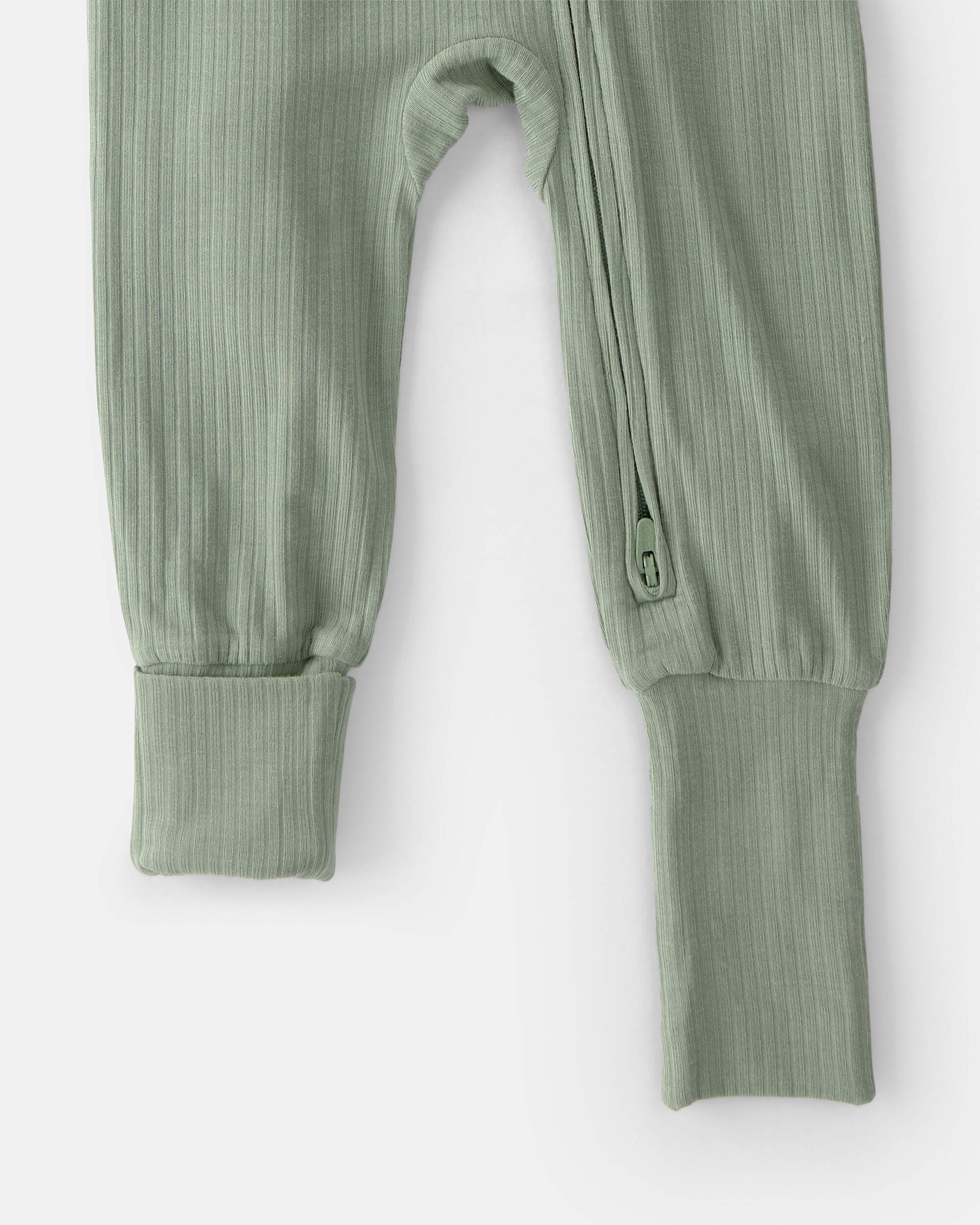 Baby PurelySoft 2-Way Zip 1-Piece Pyjama - Green