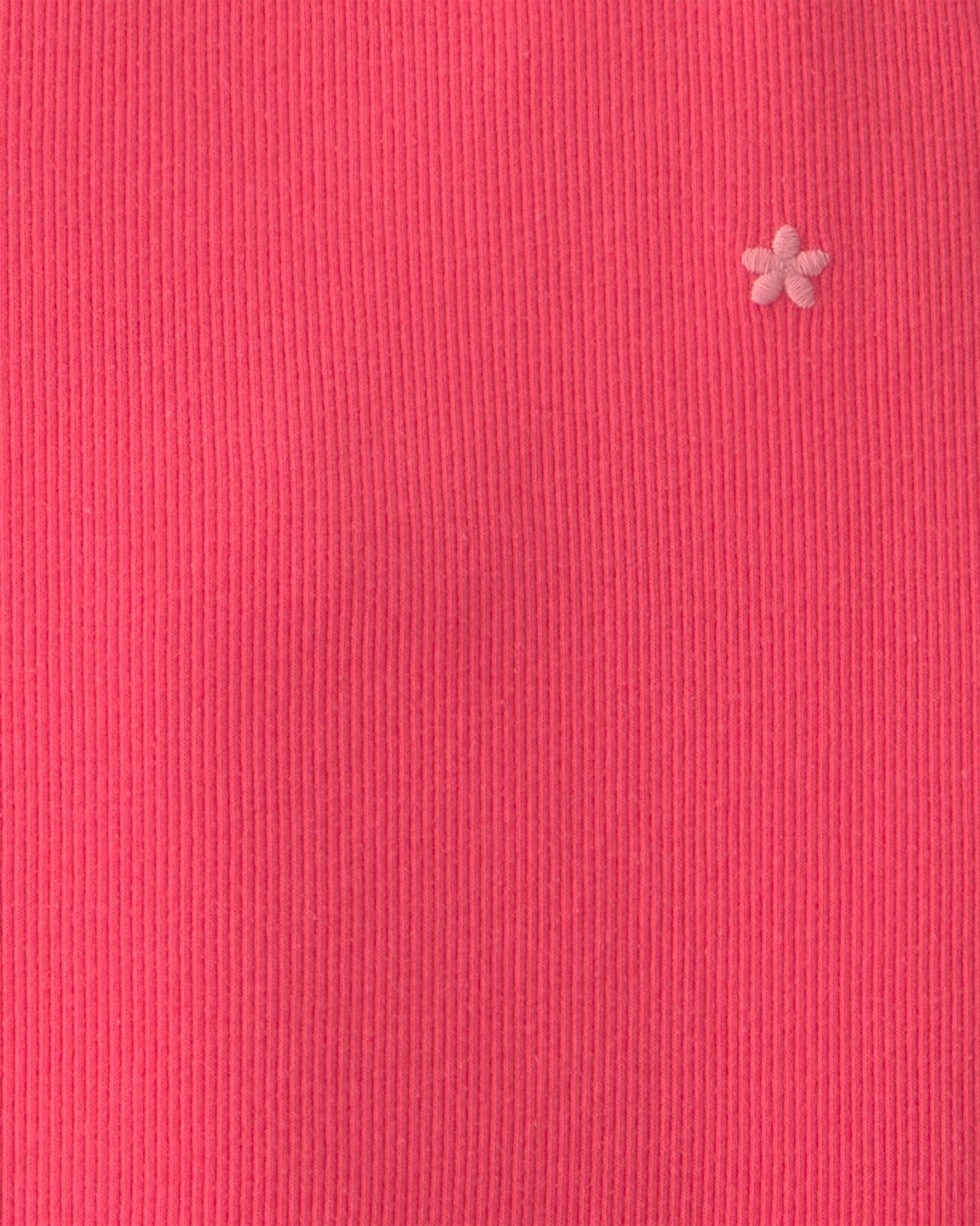 Toddler Girl 2-Piece Top & Floral Skirt Set - Orange