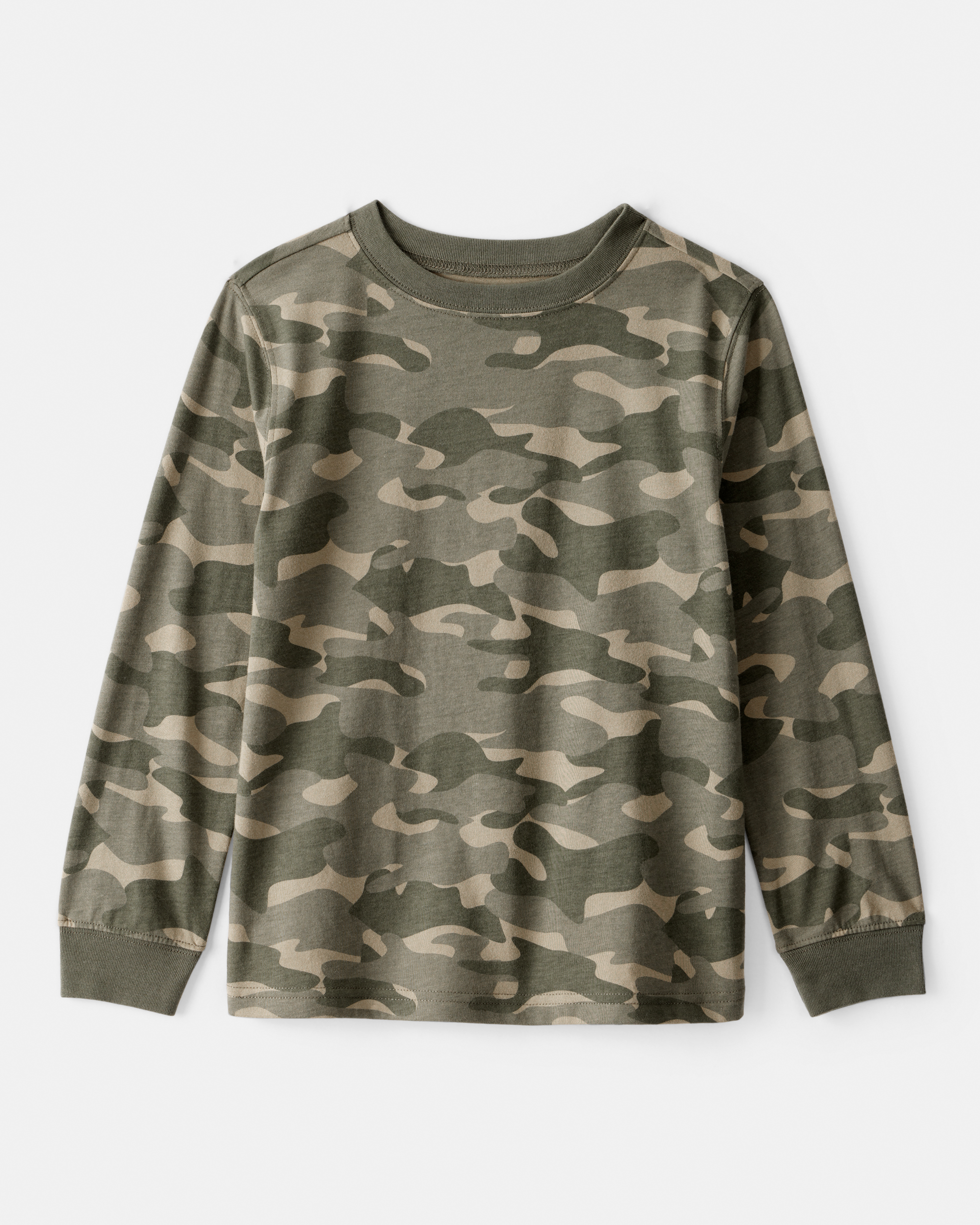 Boys Camo Long-Sleeve Tee