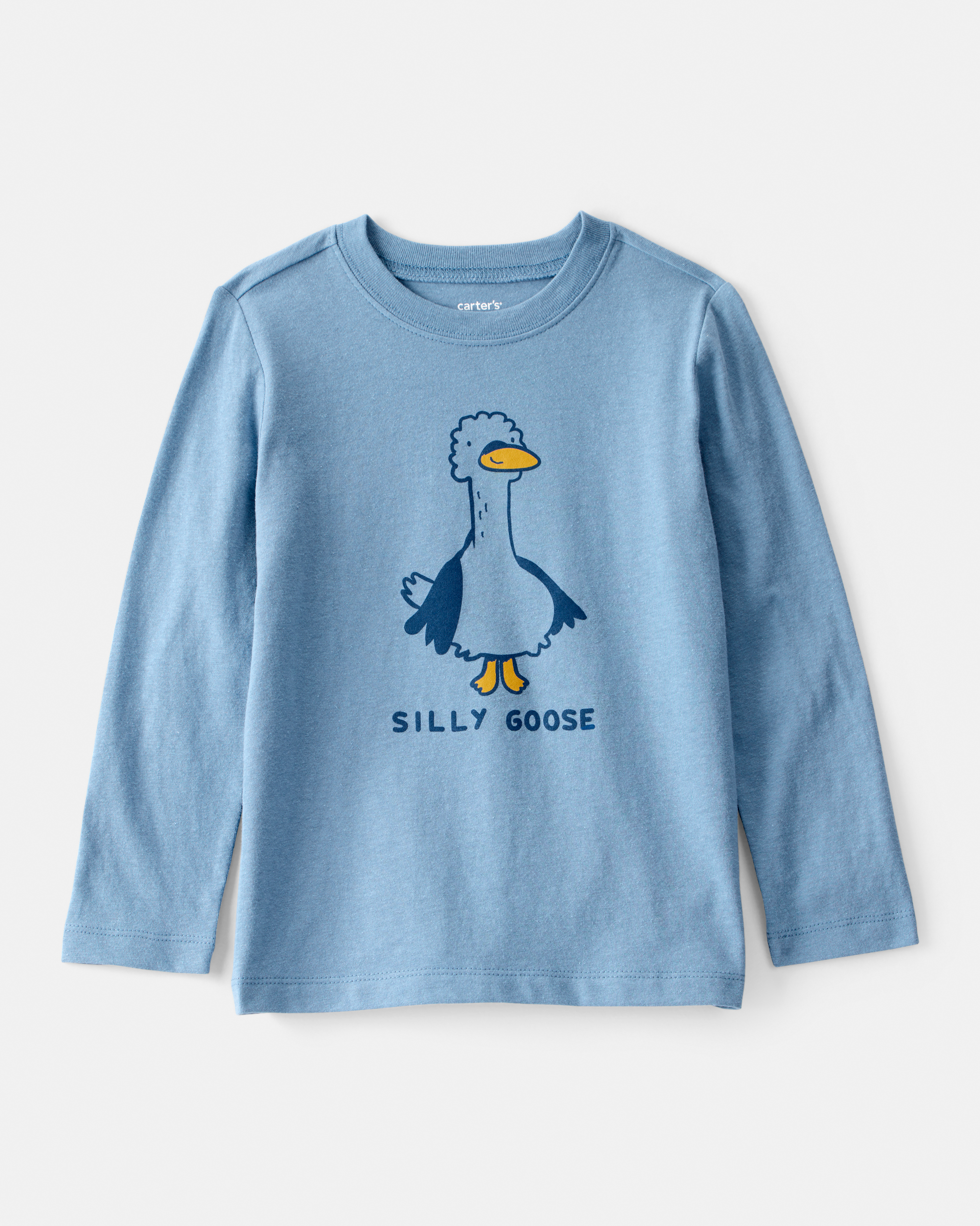 Toddler Boy Silly Goose Long-Sleeve Graphic Tee - Blue