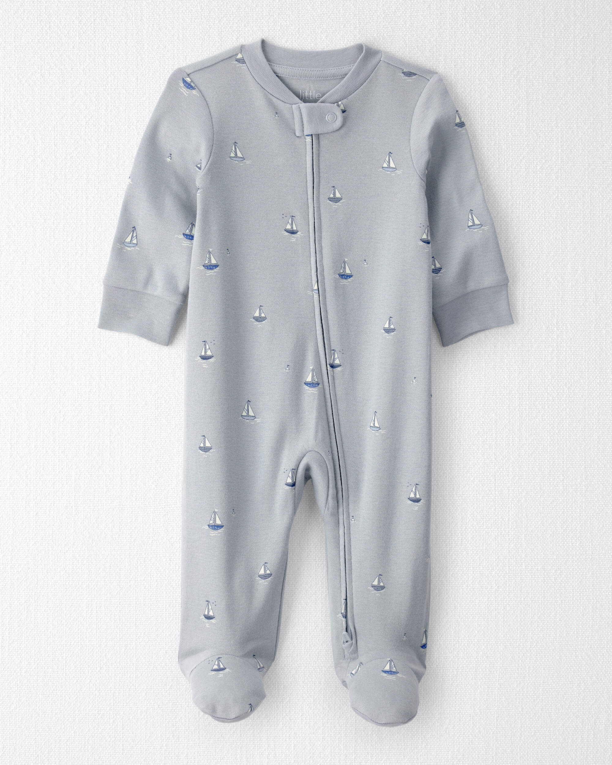 Baby Organic Cotton Sleeper Pyjama Sail Away Print