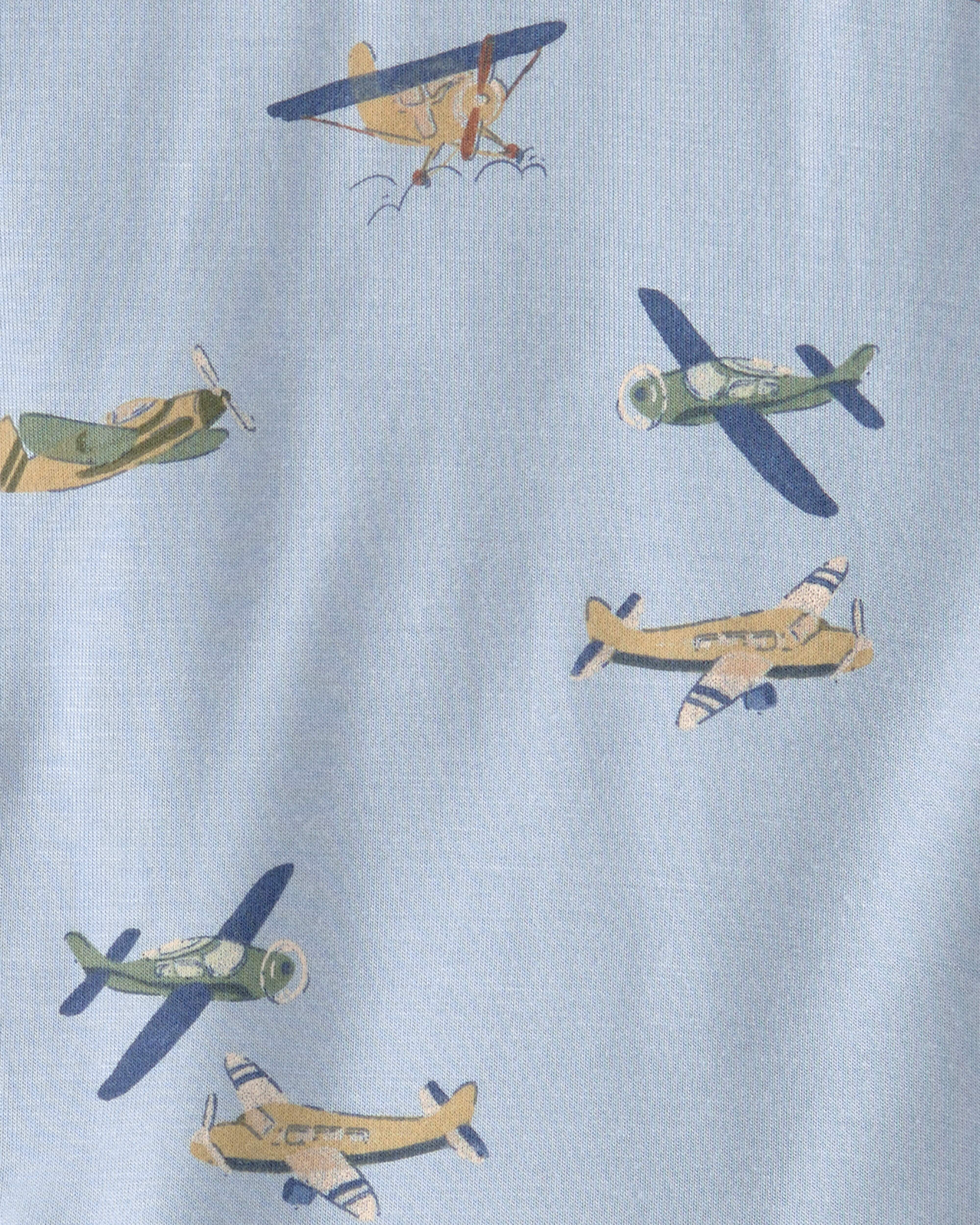 Baby Boy 2-Pack Plane PurelySoft Bodysuits - Blue