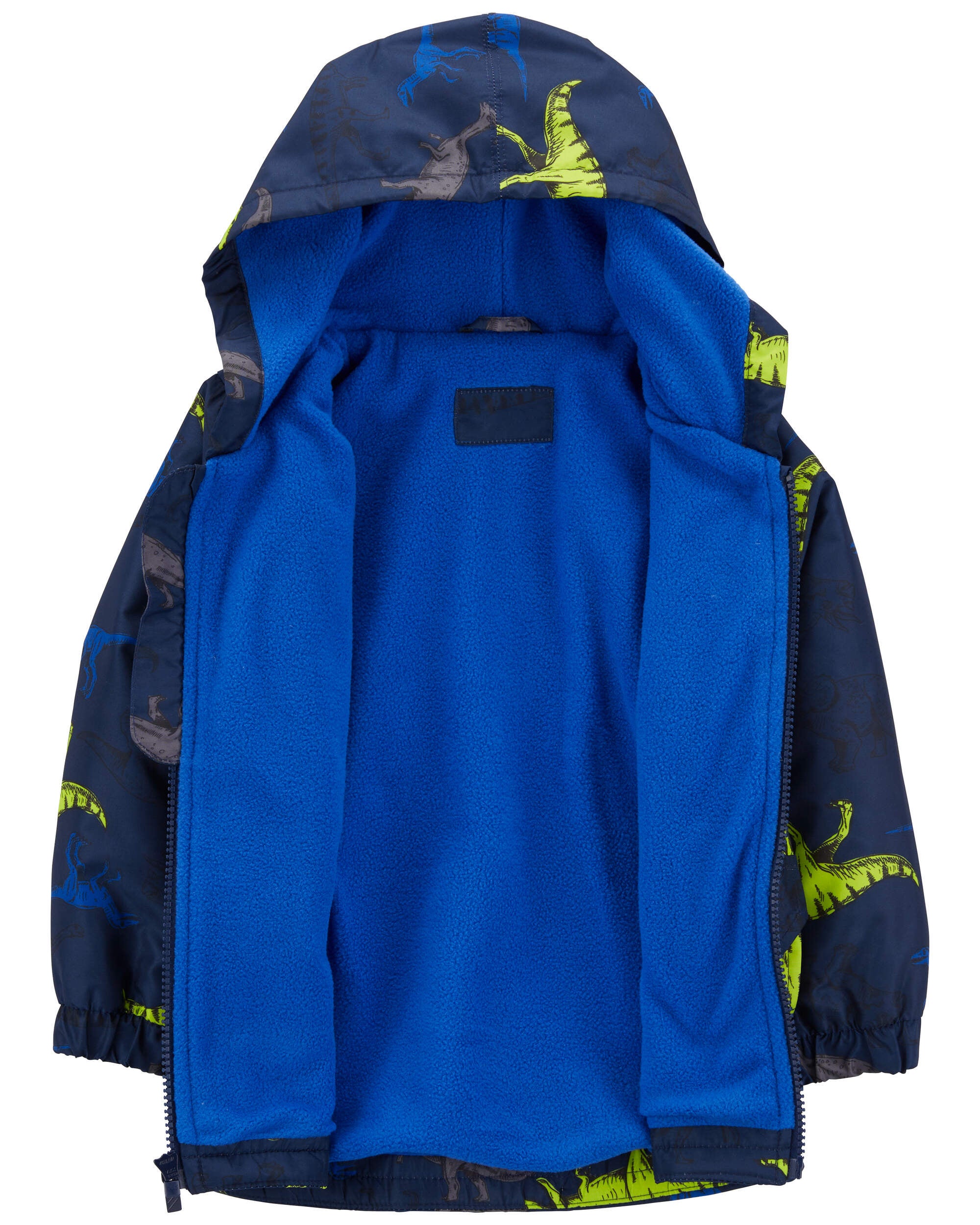 Multi Baby Fleece Lined Dino Print Rain Jacket Carter s Oshkosh Canada