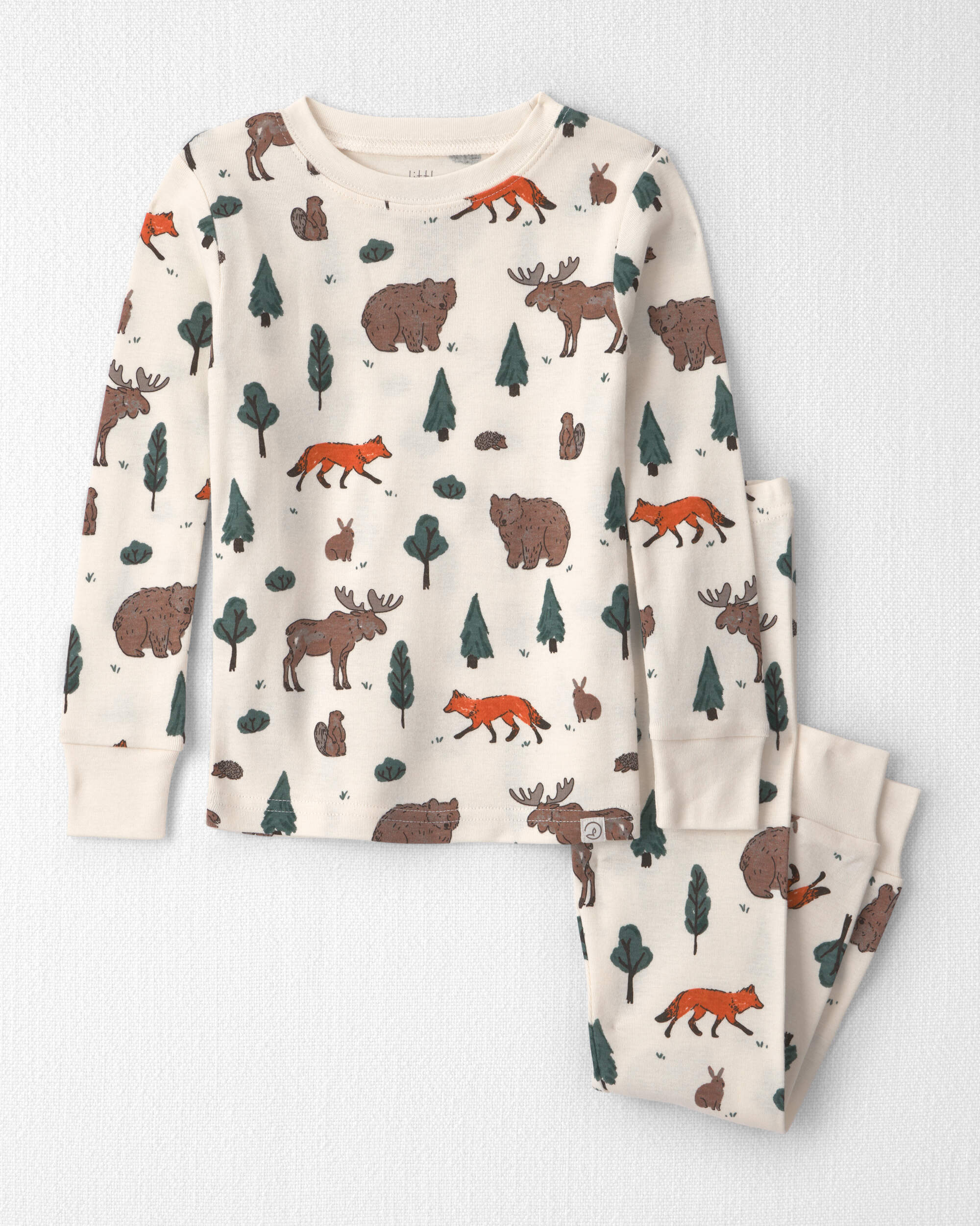 Toddler 2-Piece Organic Cotton Pajamas Woodland Creatures