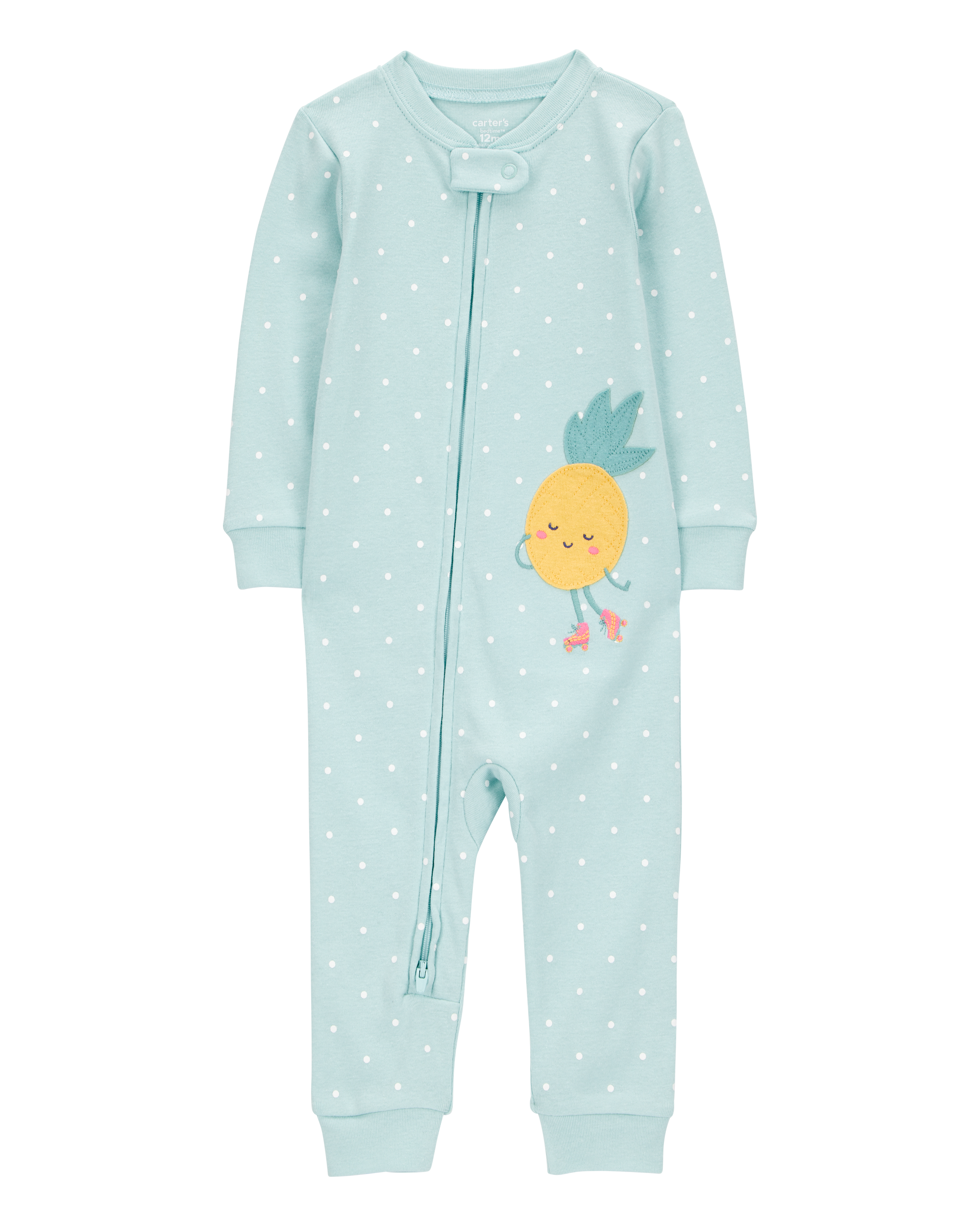 Baby 1-Piece Pineapple 100% Snug Fit Cotton Footless Pyjamas